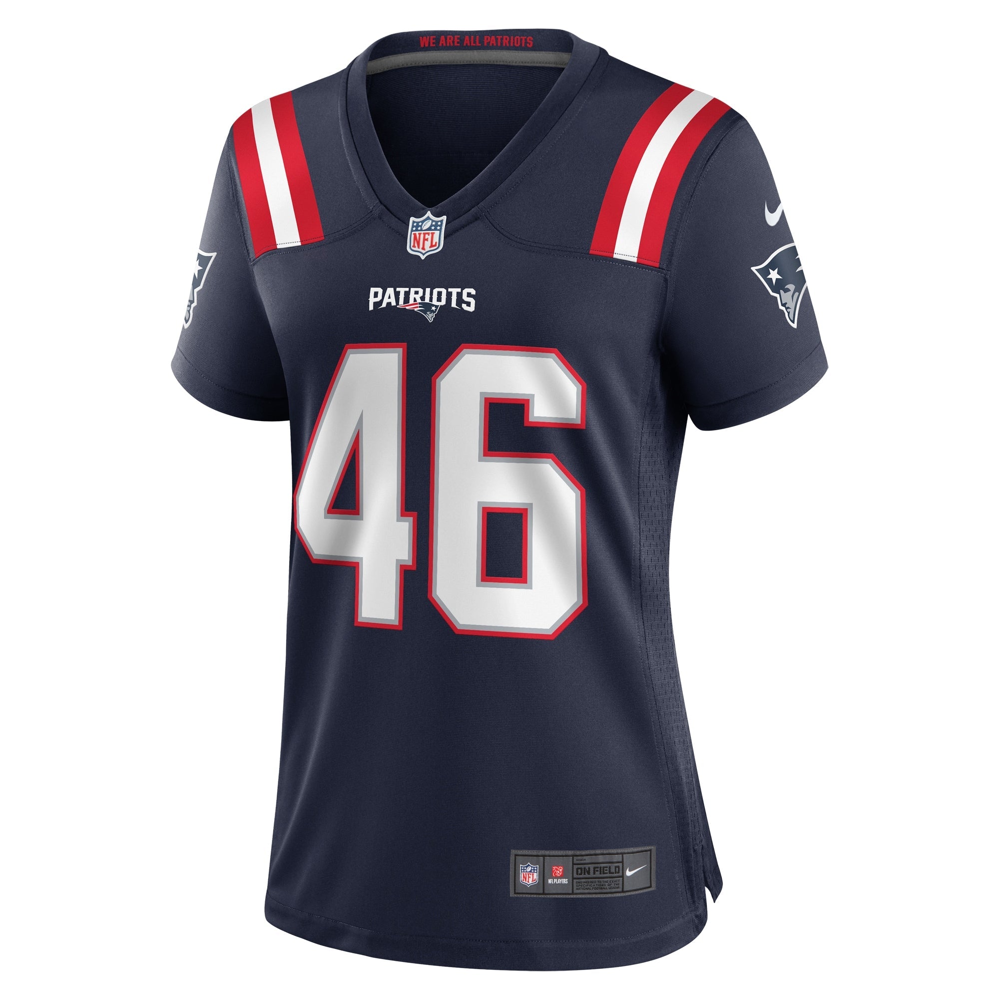 Women's Nike Tucker Addington Navy New England Patriots Home Game Player Jersey