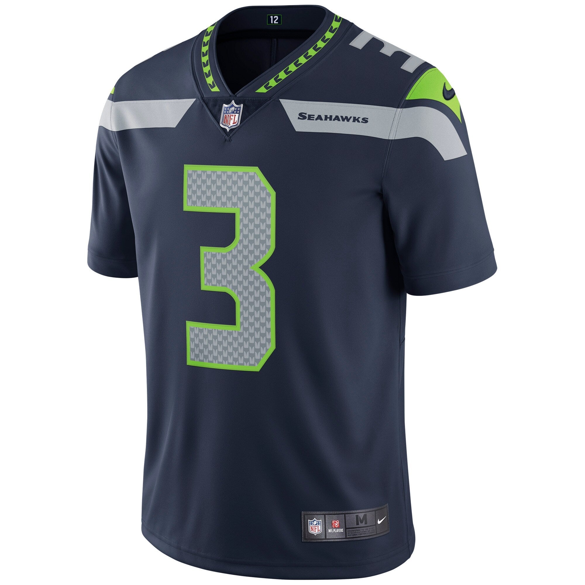 Men's Nike  Russell Wilson  College Navy Seattle Seahawks Vapor Untouchable Limited Player Jersey