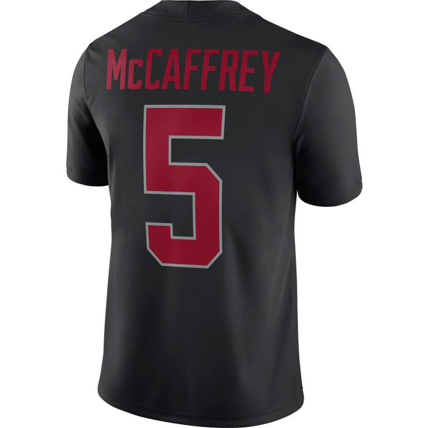 Men's Stanford Cardinal Christian McCaffrey Black Game Replica Jersey
