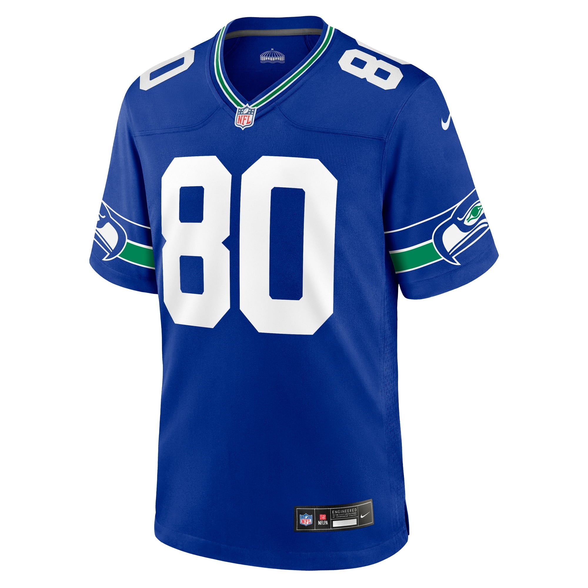 Men's Nike Steve Largent Royal Seattle Seahawks Throwback Retired Player Game Jersey