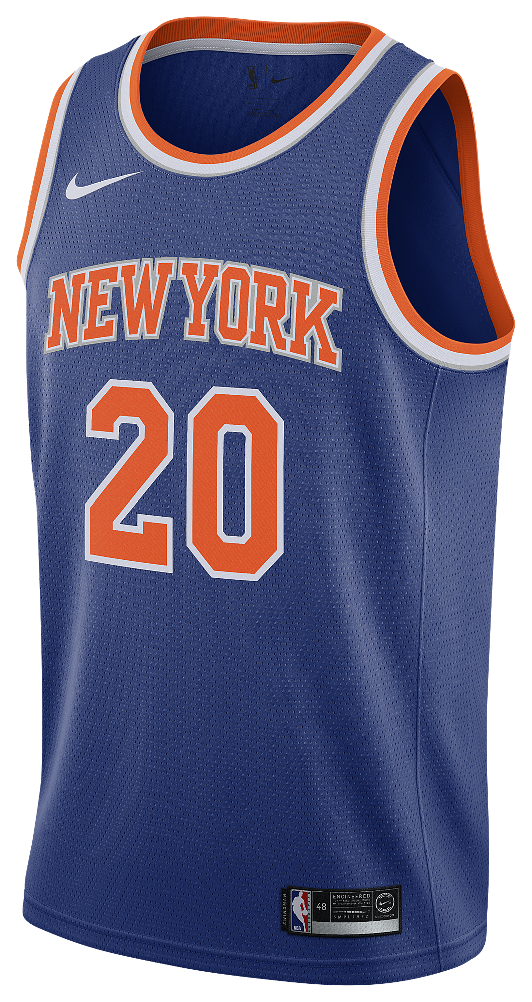 Men's Knox Kevin Nike Knicks Swingman Jersey - Blue