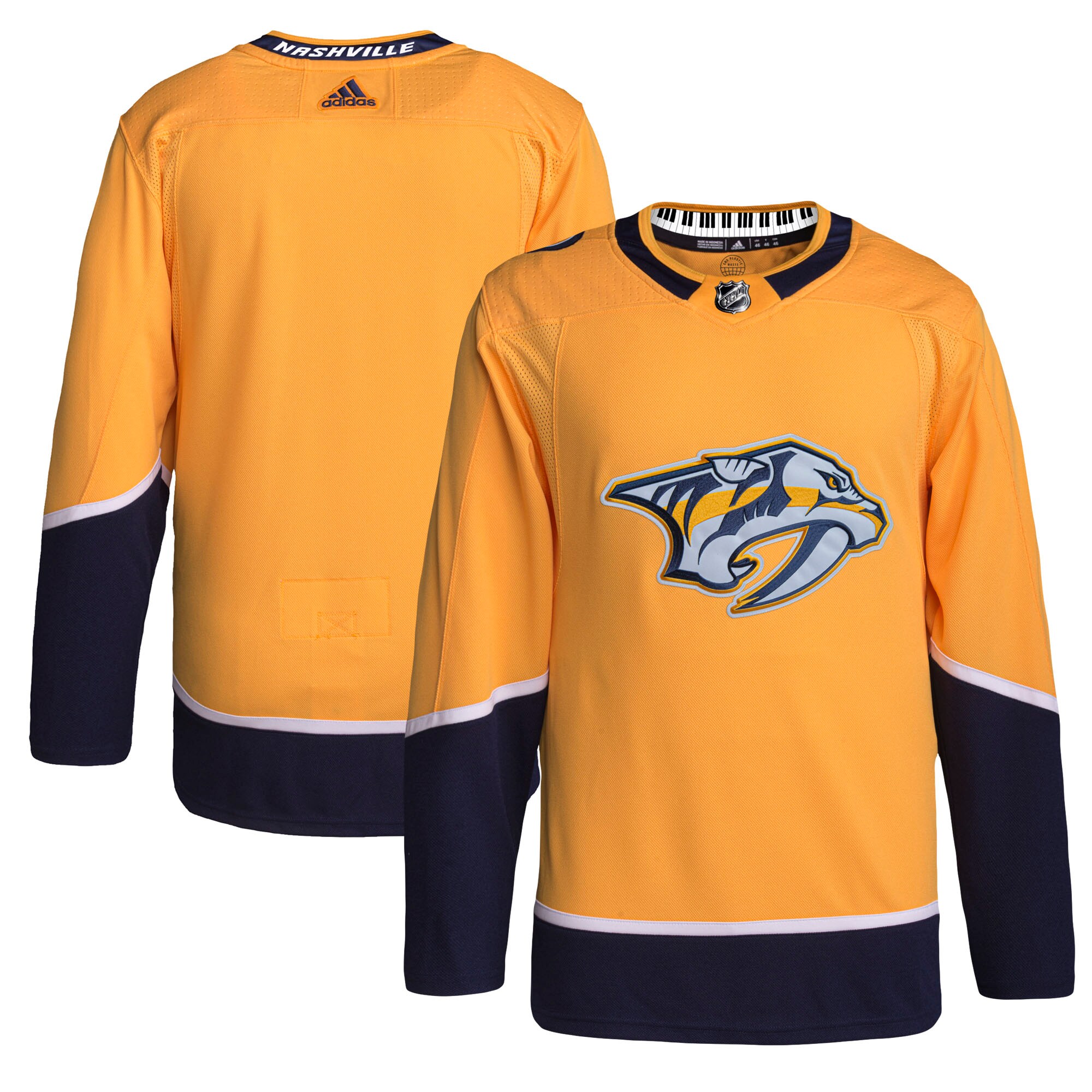 Nashville Predators adidas Home Primegreen Authentic Pro Jersey - Gold