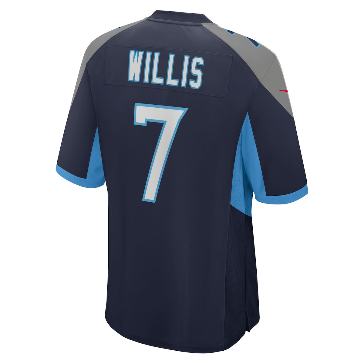 Men's Malik Willis Nike Titans Oilers Throwback Alternate Game Jersey - Navy