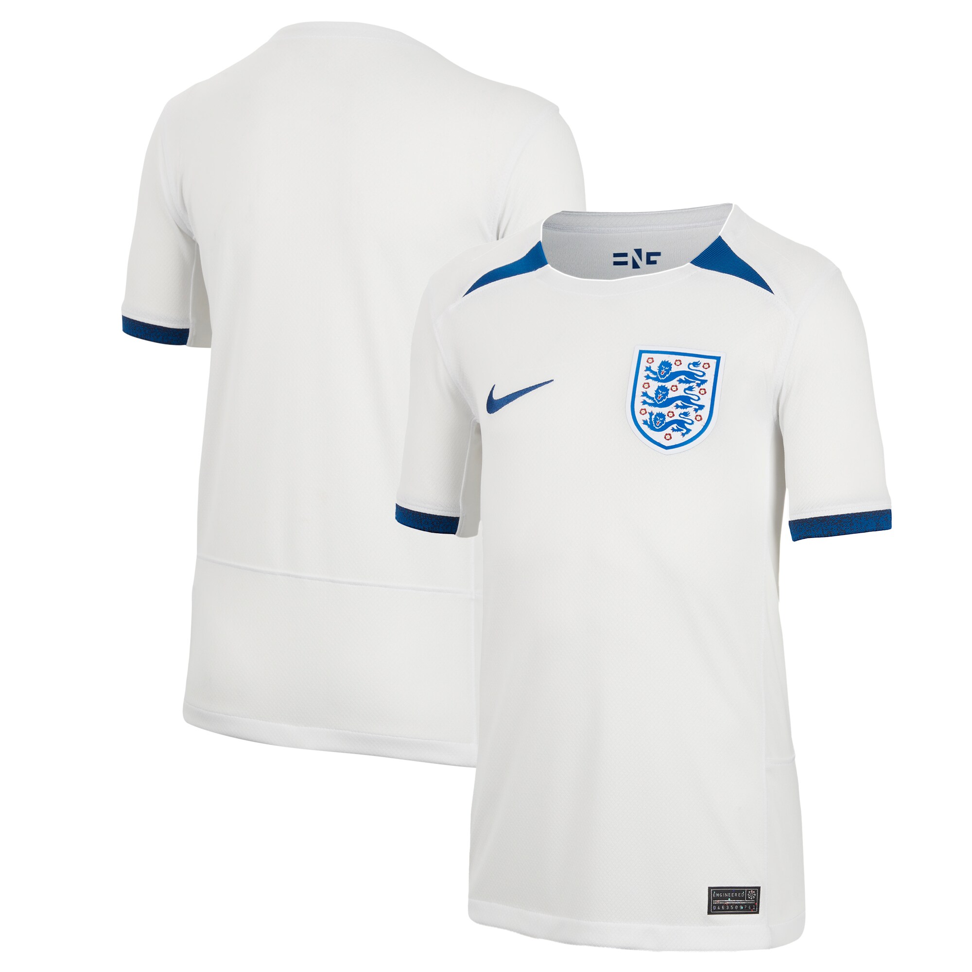 England Women's National Team Nike Youth 2023 Home Stadium Replica Jersey - White