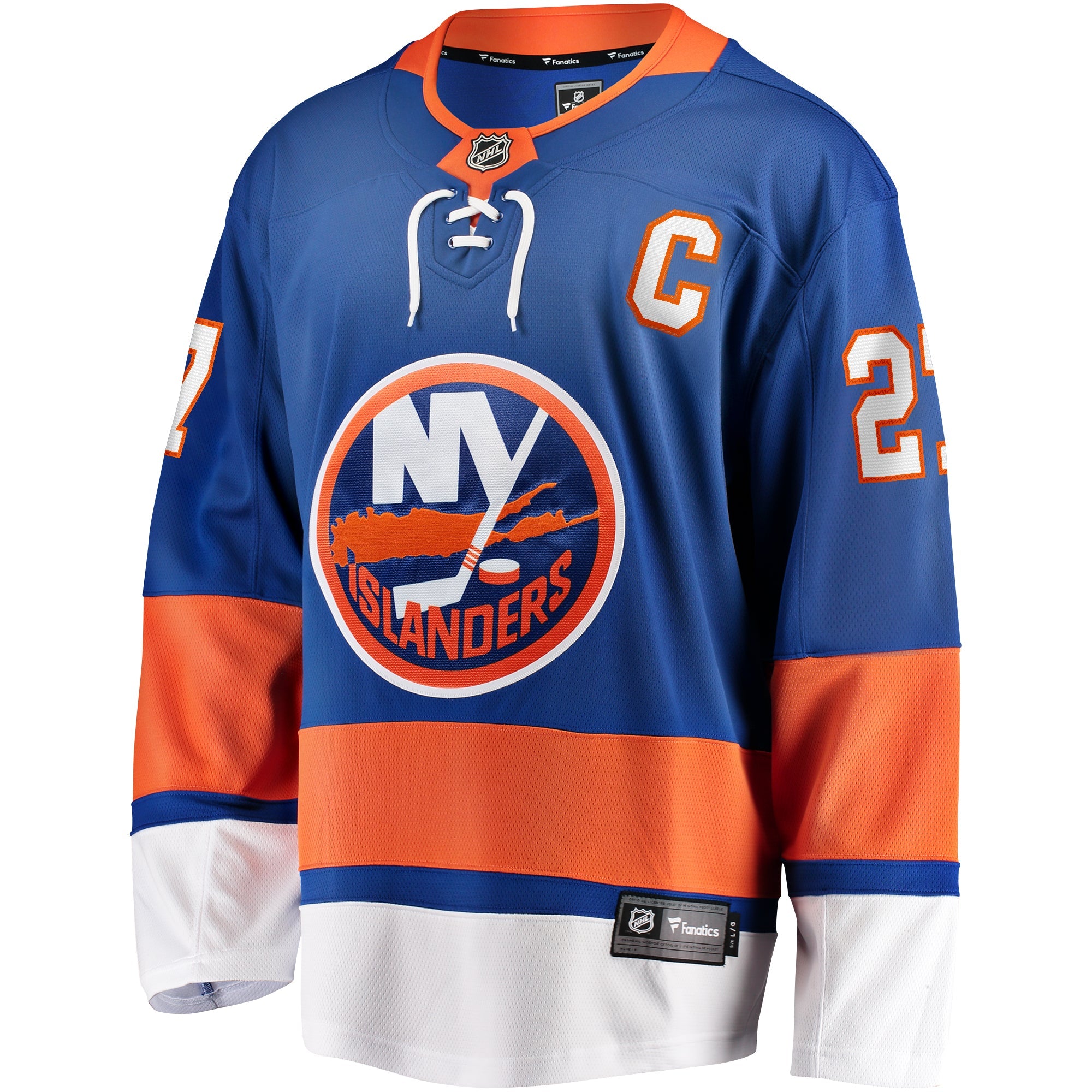 Men's Fanatics Branded Anders Lee Royal New York Islanders Home Captain Patch Breakaway Player Jersey