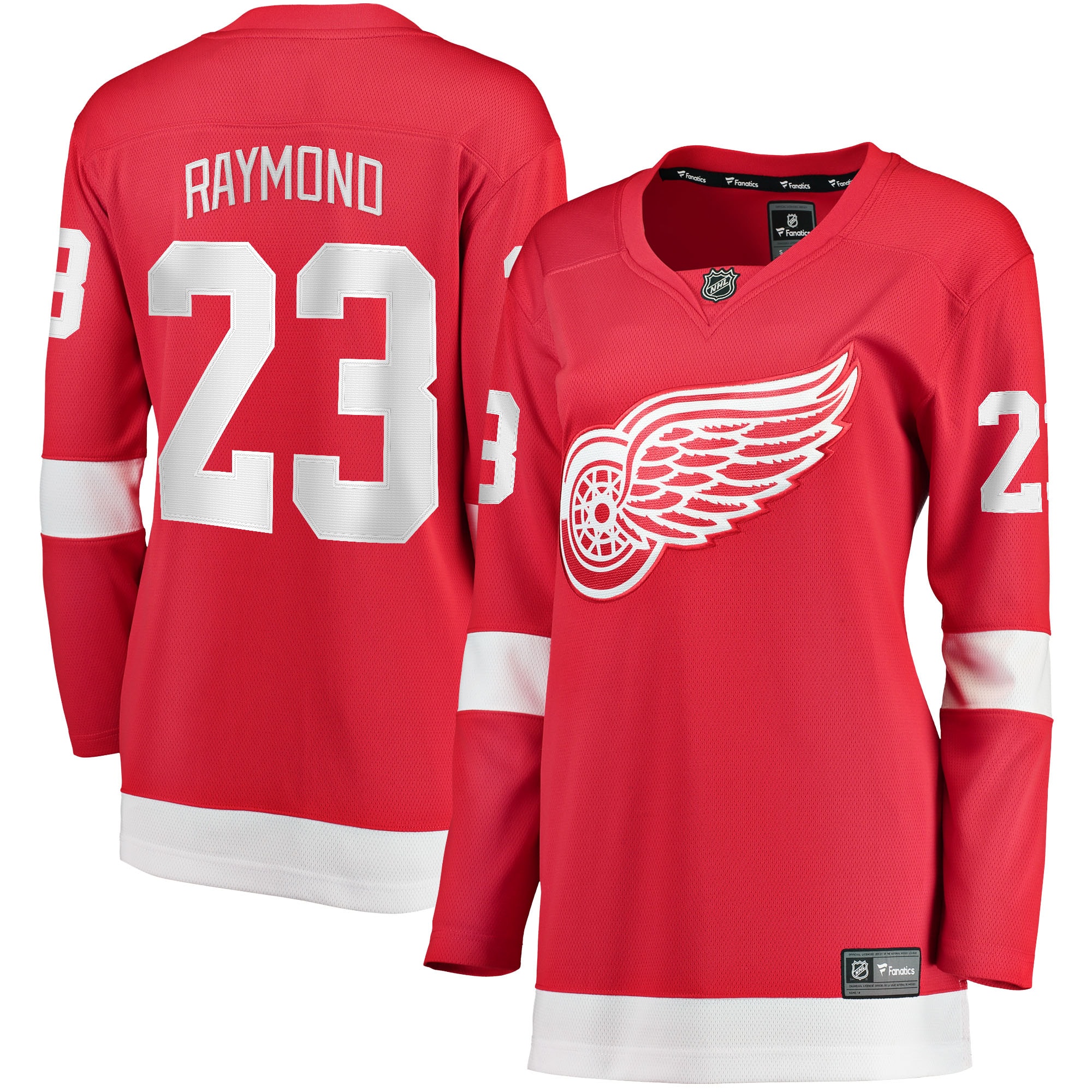 Lucas Raymond Detroit Red Wings Fanatics Branded Women's Home Breakaway Player Jersey - Red