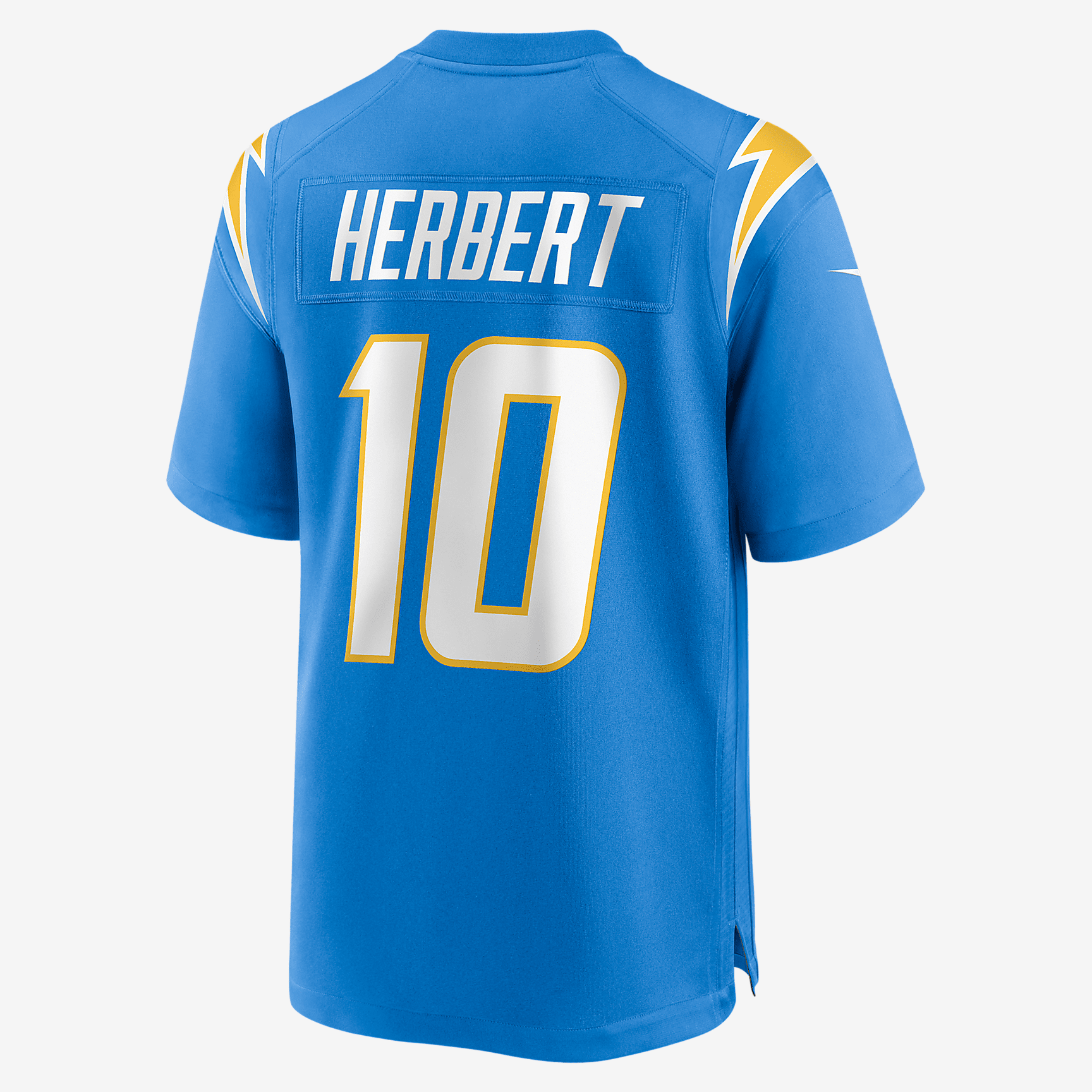 NFL Los Angeles Chargers (Justin Herbert) Men's Game Jersey - Italy Blue