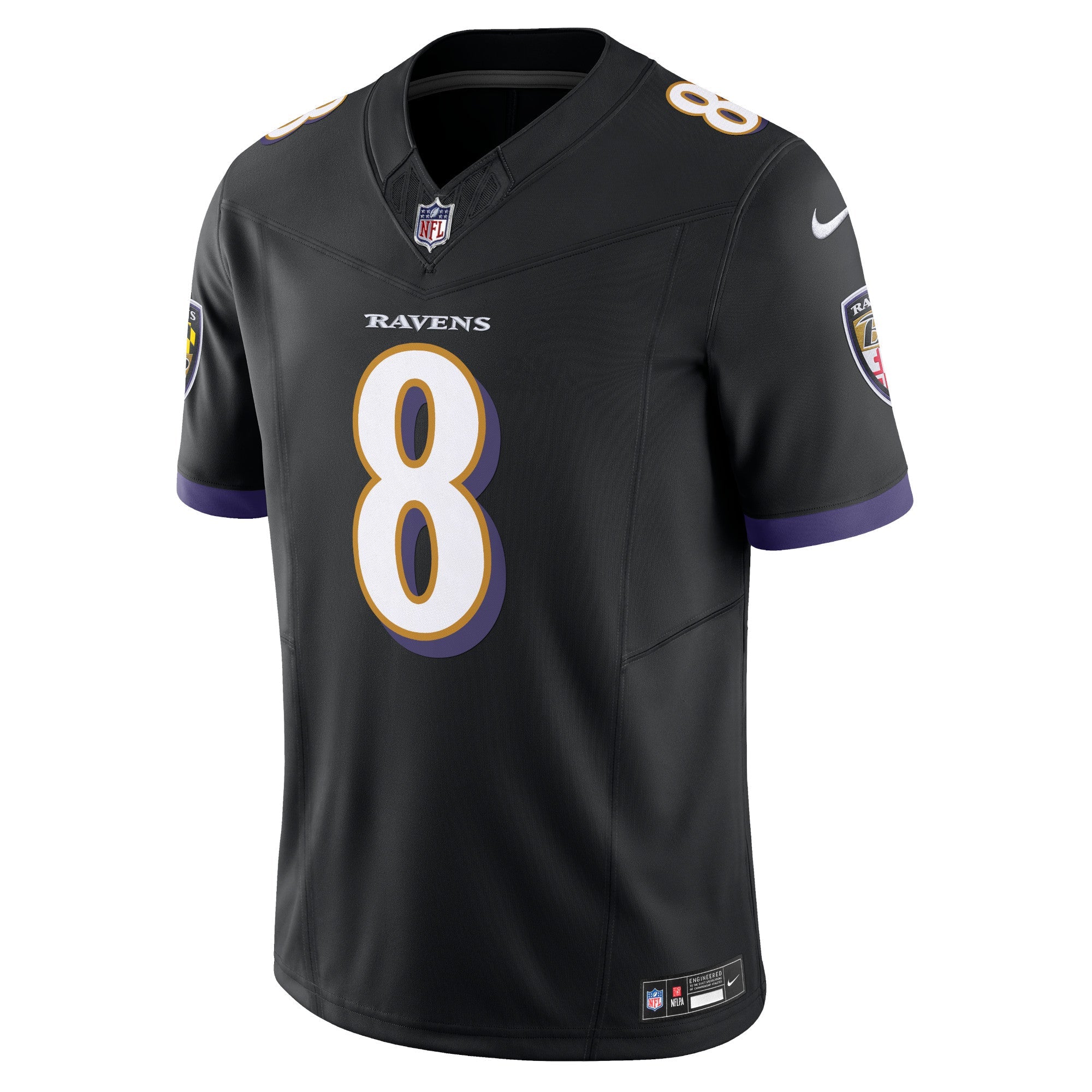 Men's Nike Lamar Jackson Black Baltimore Ravens Vapor F.U.S.E. Limited Jersey