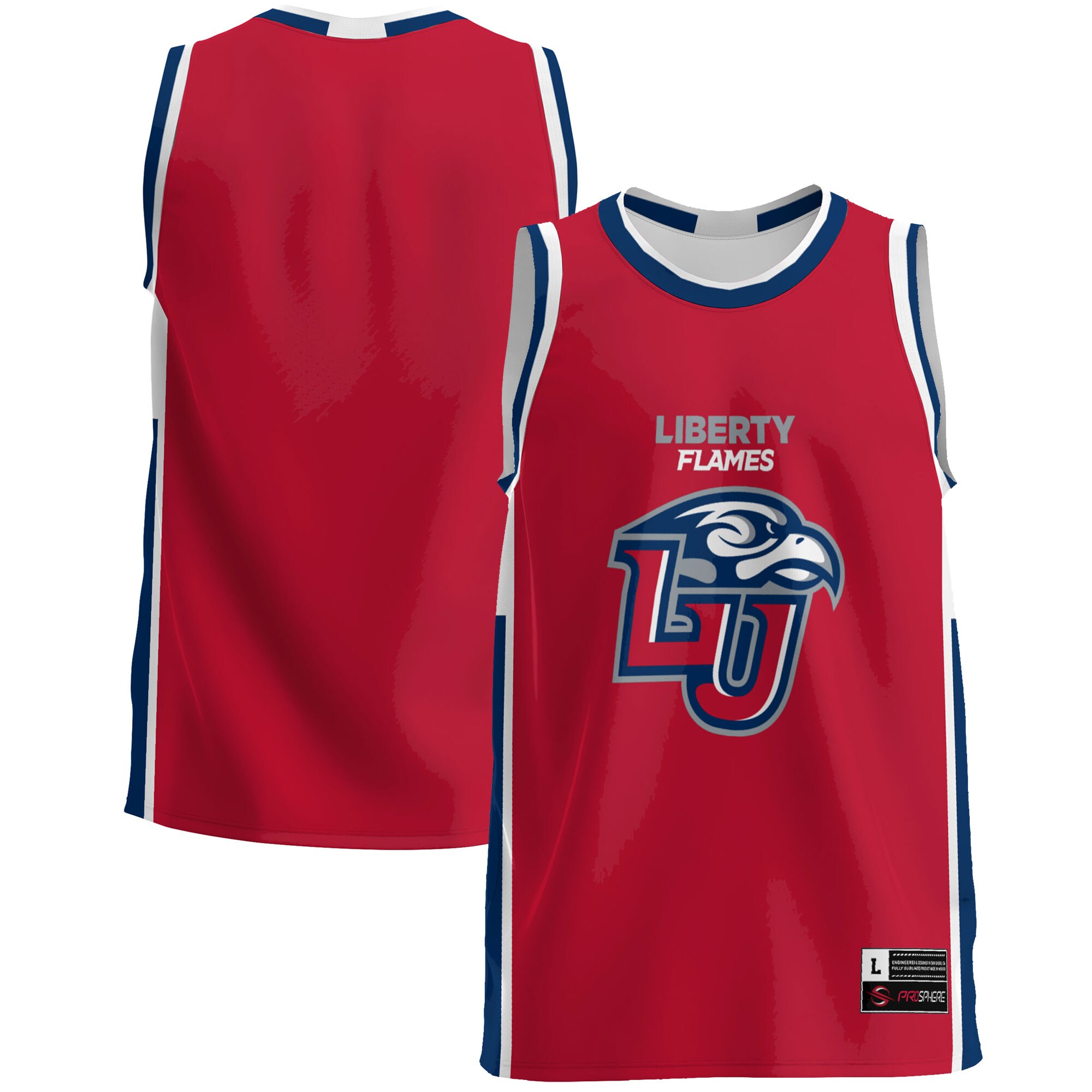 Liberty Flames Basketball Jersey - Red