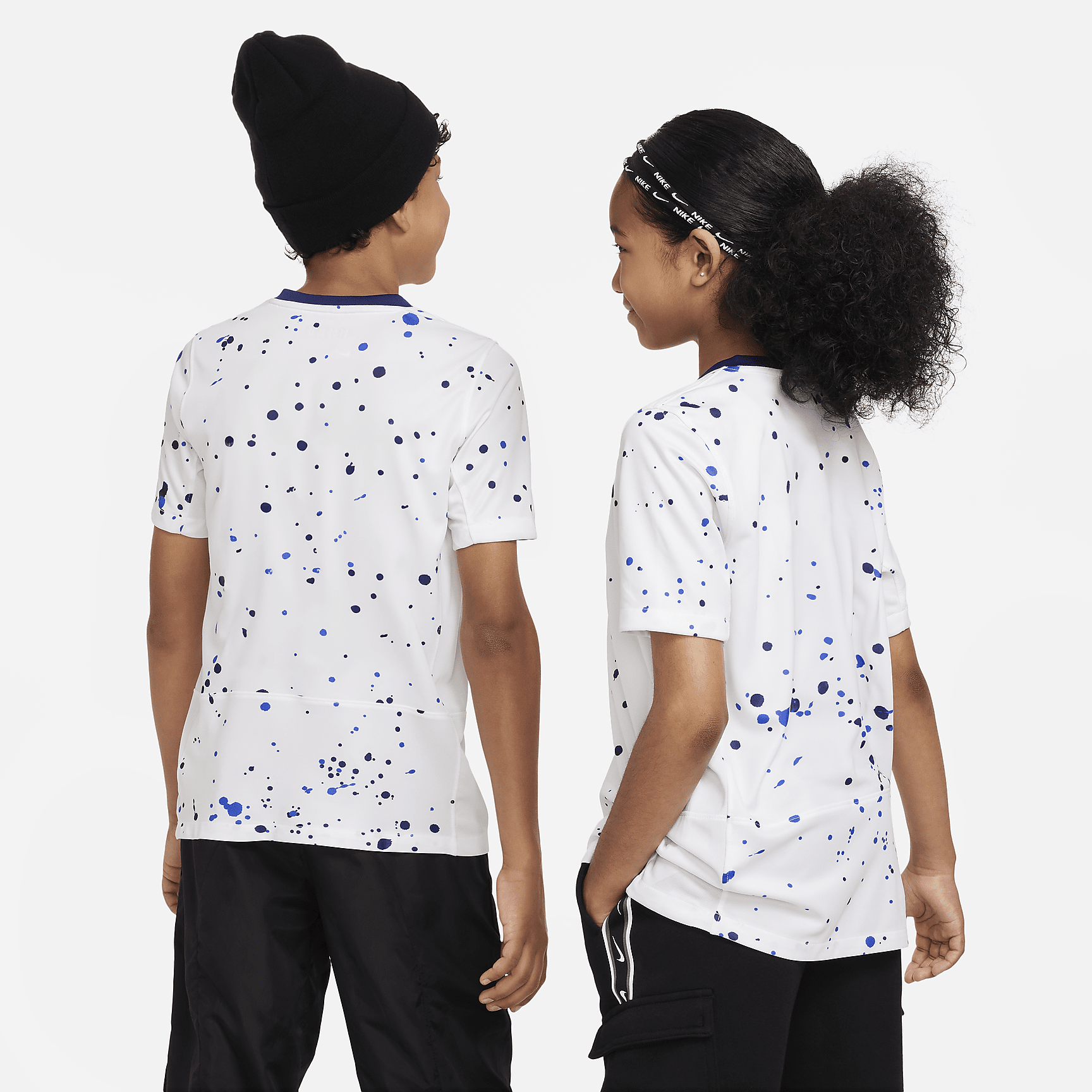 USWNT (4-Star) 2023 Stadium Home Big Kids' Nike Dri-FIT Soccer Jersey - White/Loyal Blue/Metallic Gold