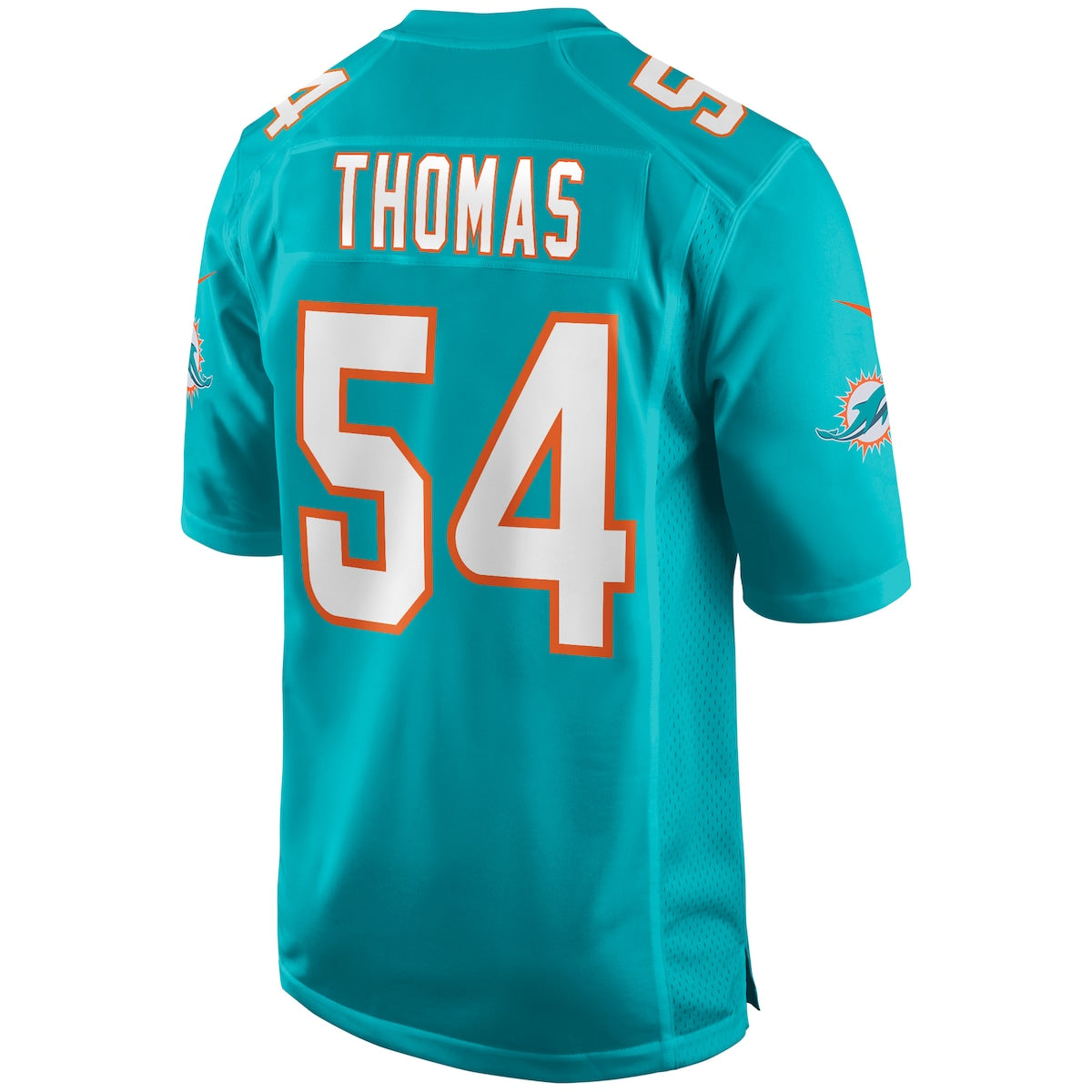 Men's Zach Thomas Nike Dolphins Game Retired Jersey - Light Blue