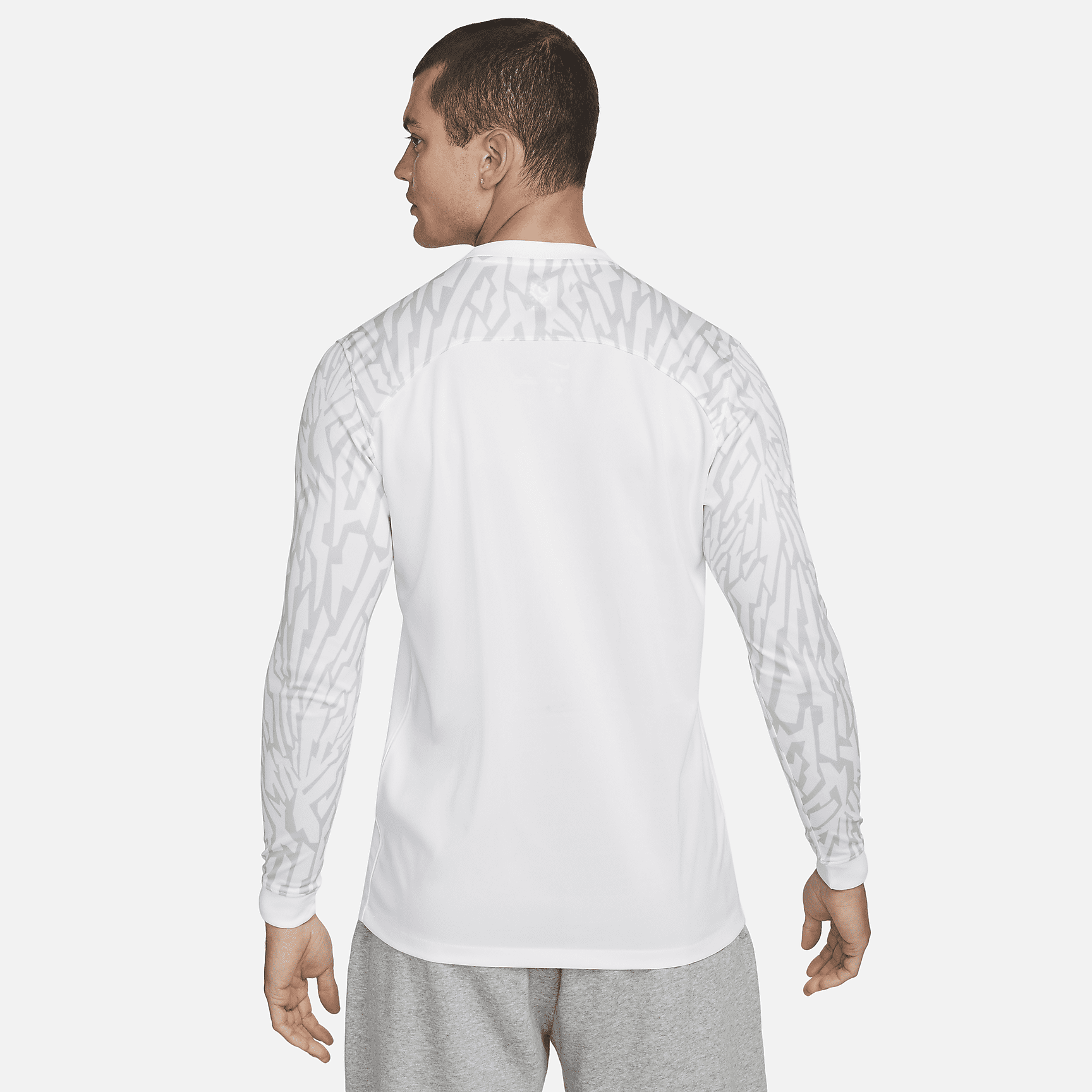 Poland 2022/23 Stadium Home Men's Nike Dri-FIT Long-Sleeve Soccer Jersey - White/Sport Red