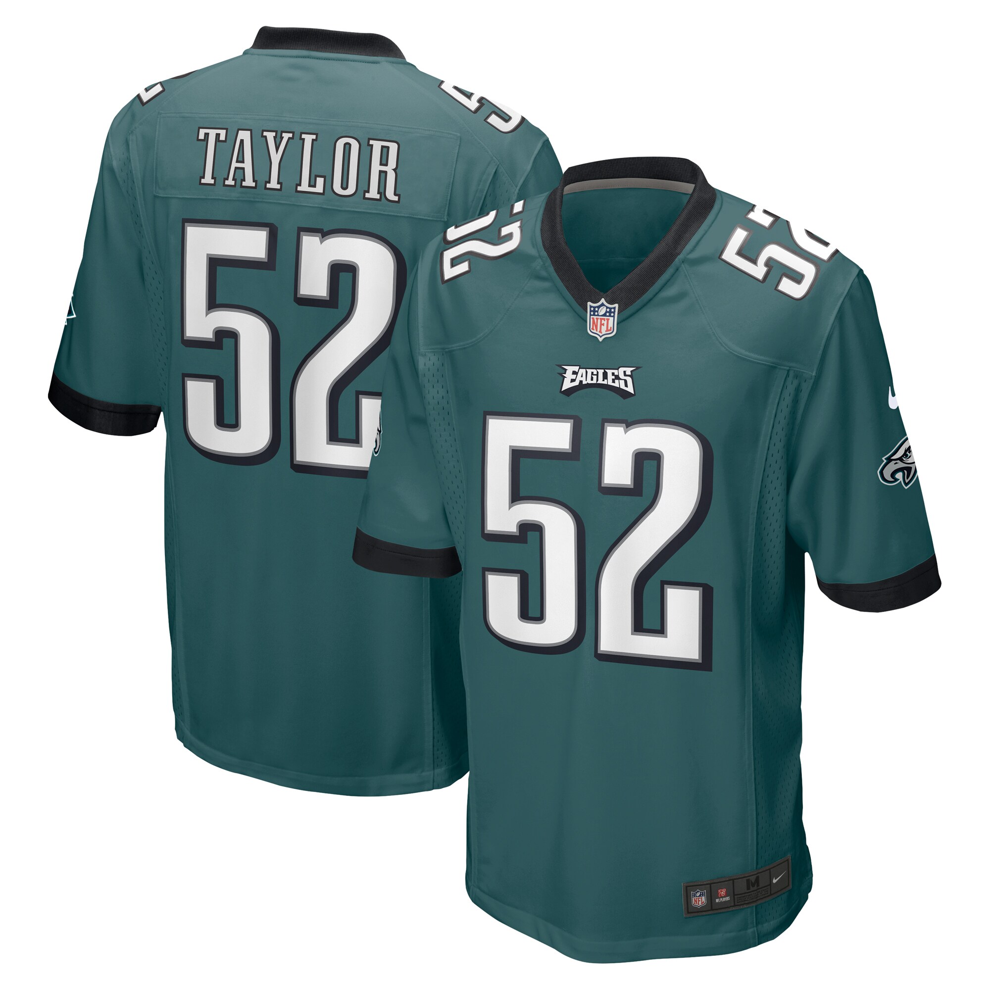 Davion Taylor Philadelphia Eagles Nike Game Jersey - Midnight Green