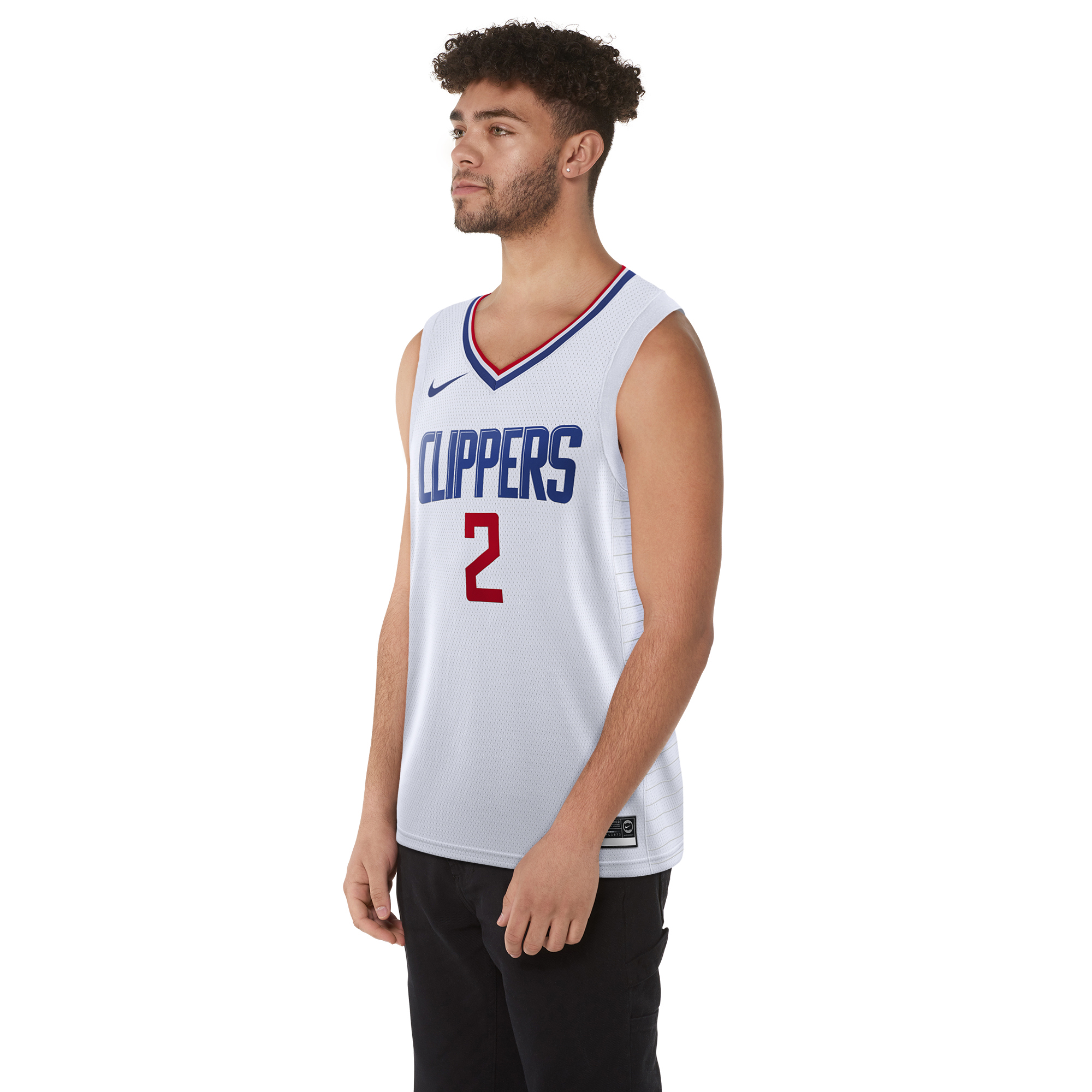 Men's Leonard Kawhi Nike Clippers Swingman Jersey - White