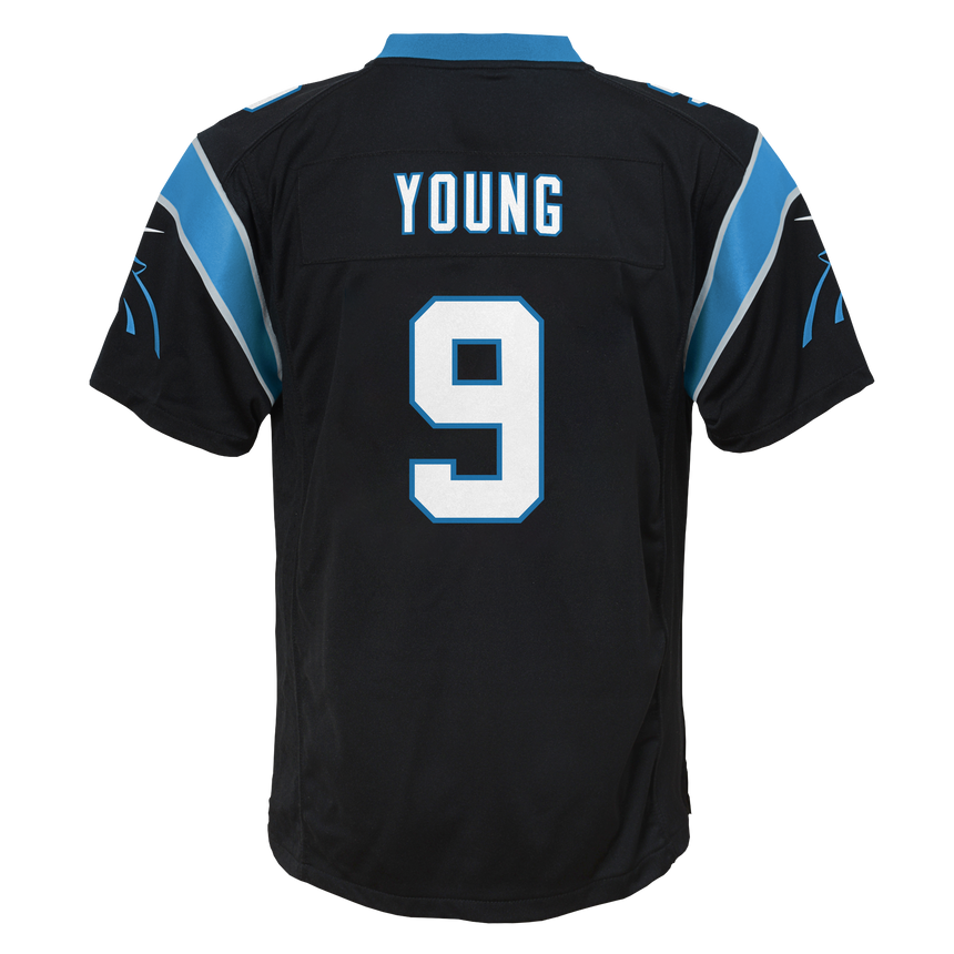 Youth Carolina Panthers Bryce Young Black Game Jersey