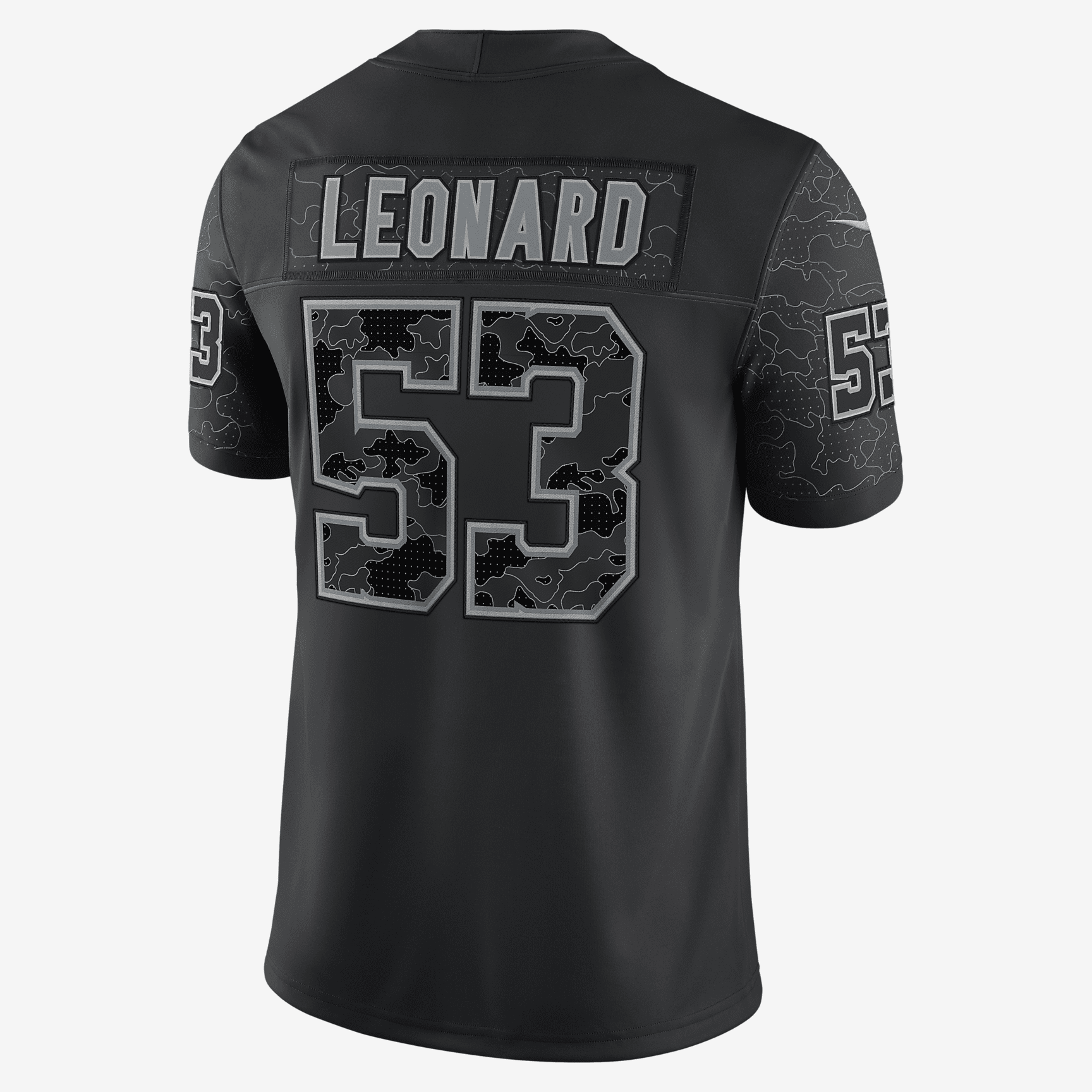 NFL Indianapolis Colts RFLCTV (Darius Leonard) Men's Fashion Football Jersey - Black