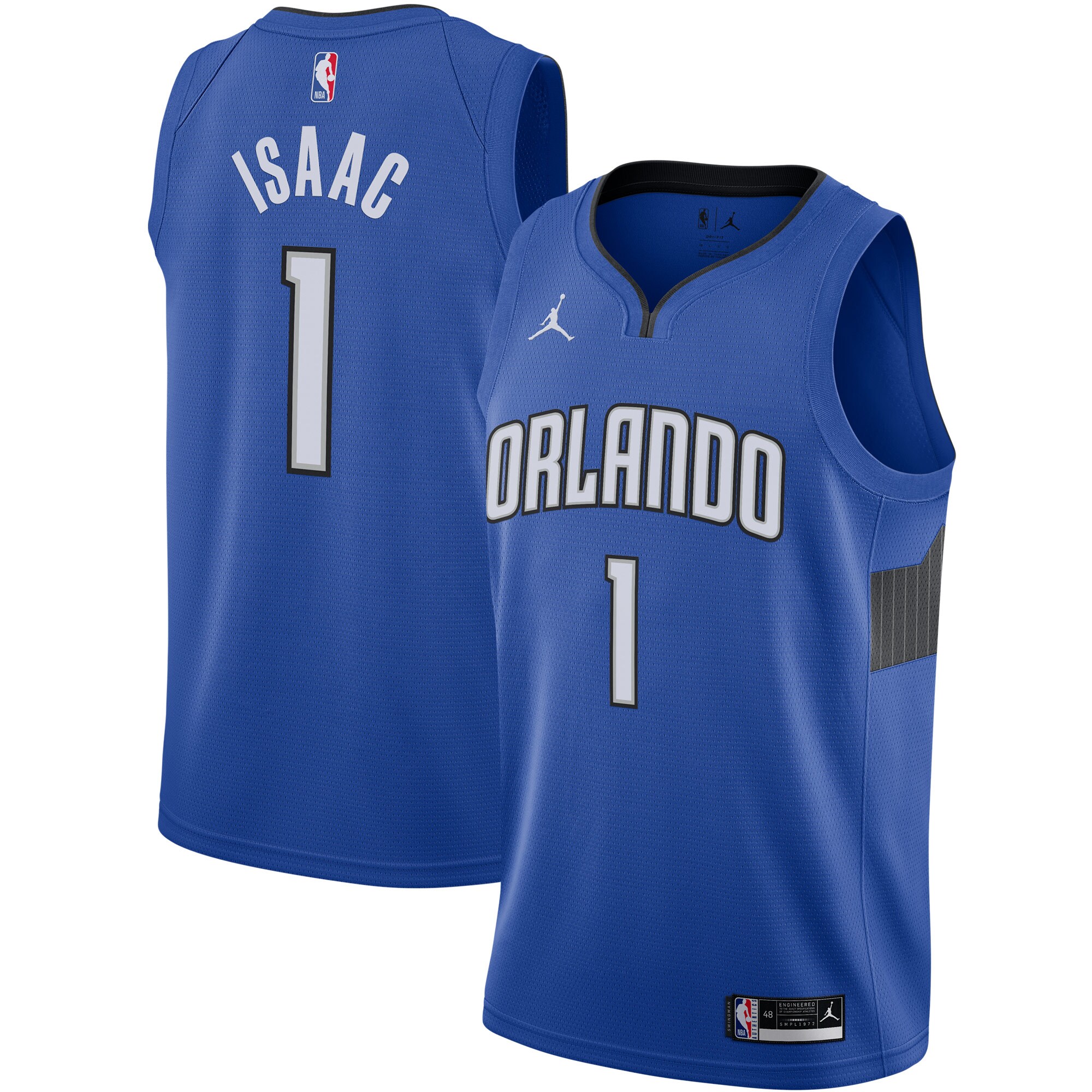 Jonathan Isaac Orlando Magic Jordan Brand 2020/21 Swingman Jersey - Statement Edition - Blue
