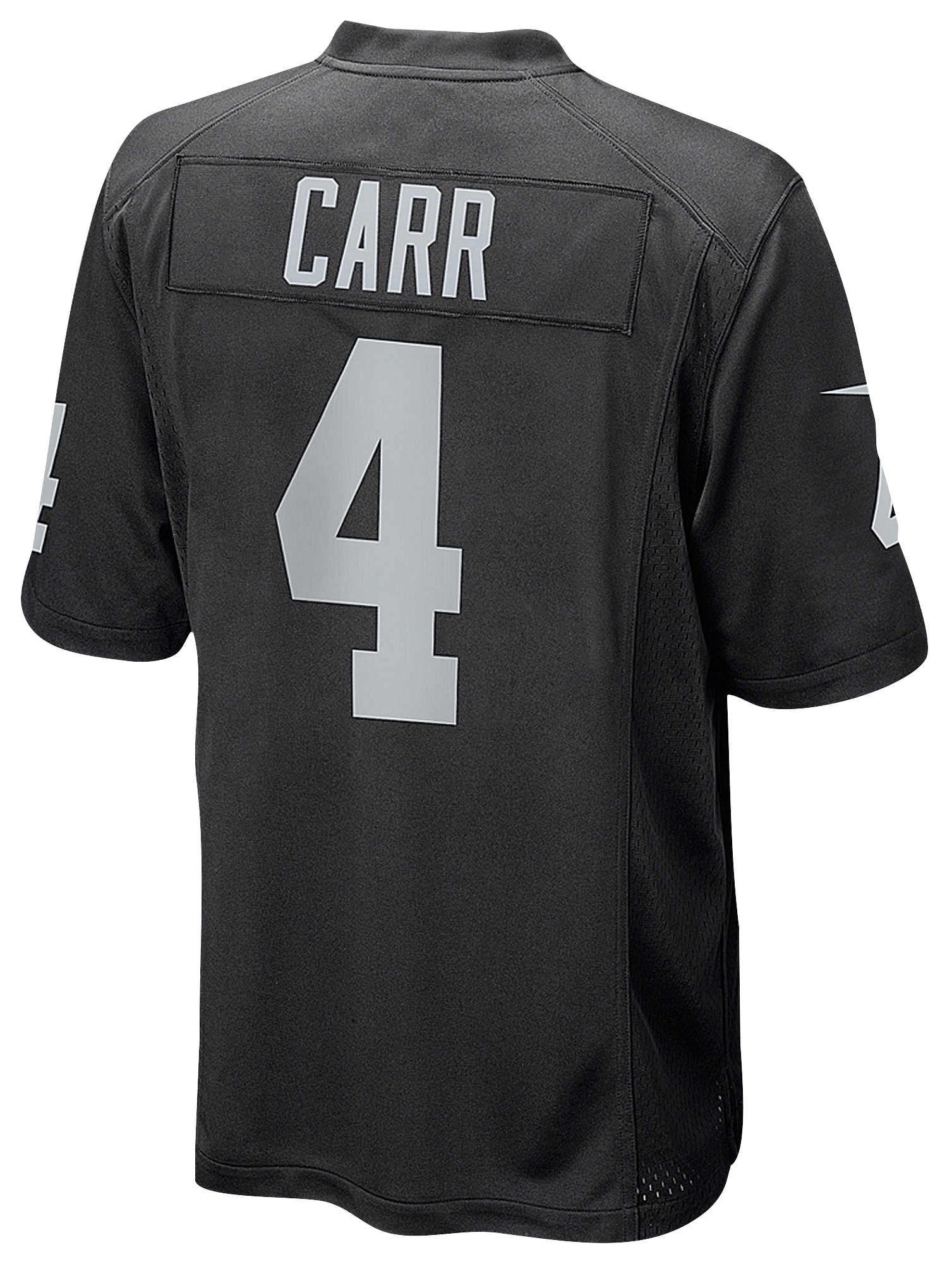 Men's Carr Derek Nike Raiders Game Day Jersey - Black