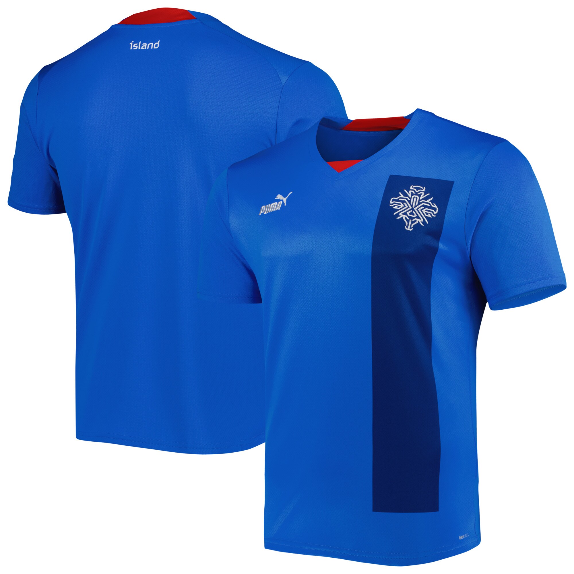 Iceland National Team Puma 2022/23 Home Replica Jersey - Blue