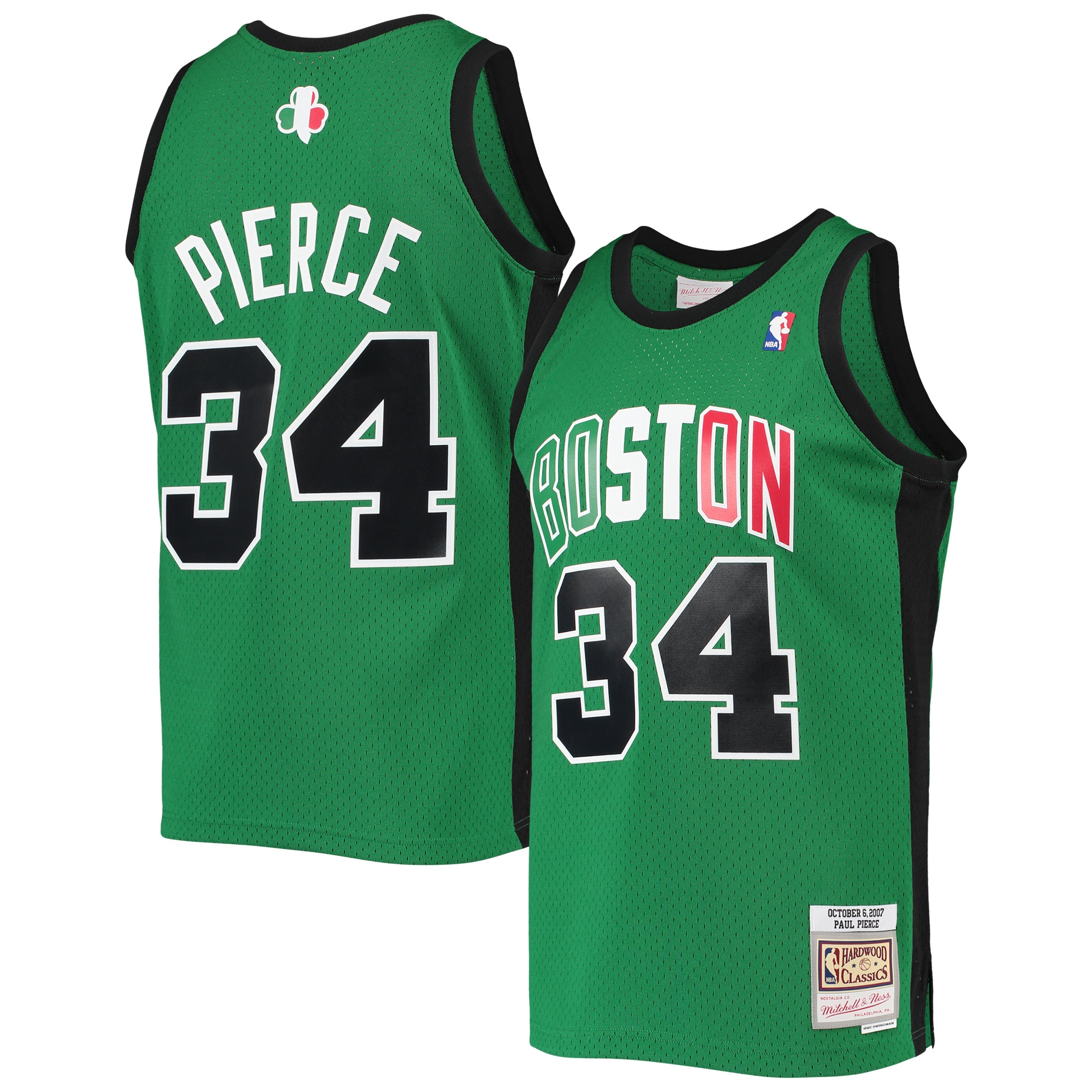 Paul Pierce Boston Celtics Mitchell & Ness Hardwood Classics Swingman Jersey - Kelly Green