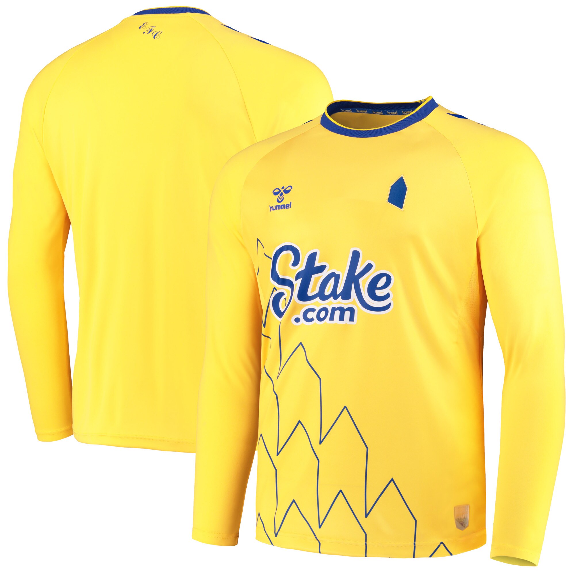 Everton 2022/23 Third Replica Long Sleeve Jersey - Yellow