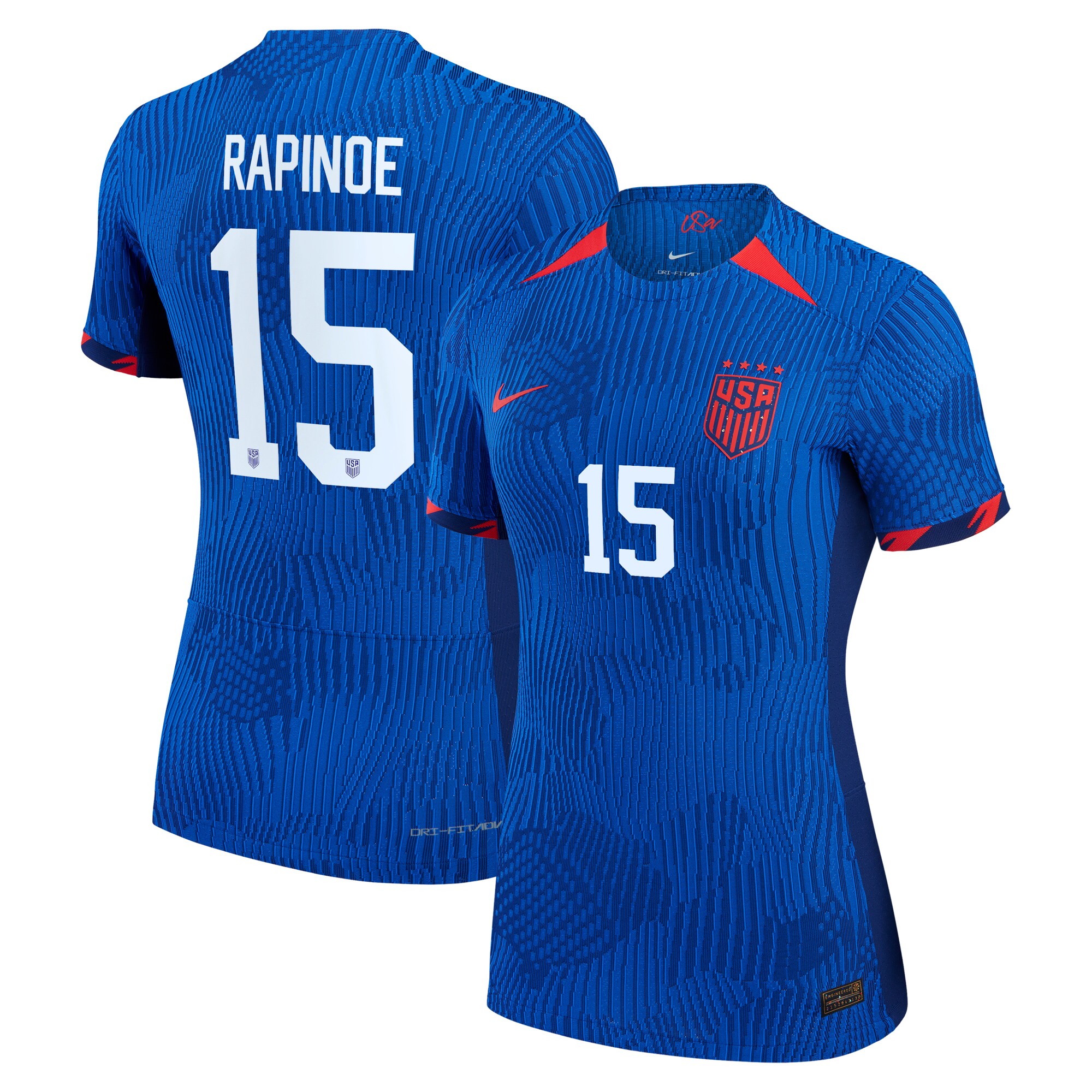 Megan Rapinoe USWNT Nike Women's 2023 Away Authentic Jersey - Royal