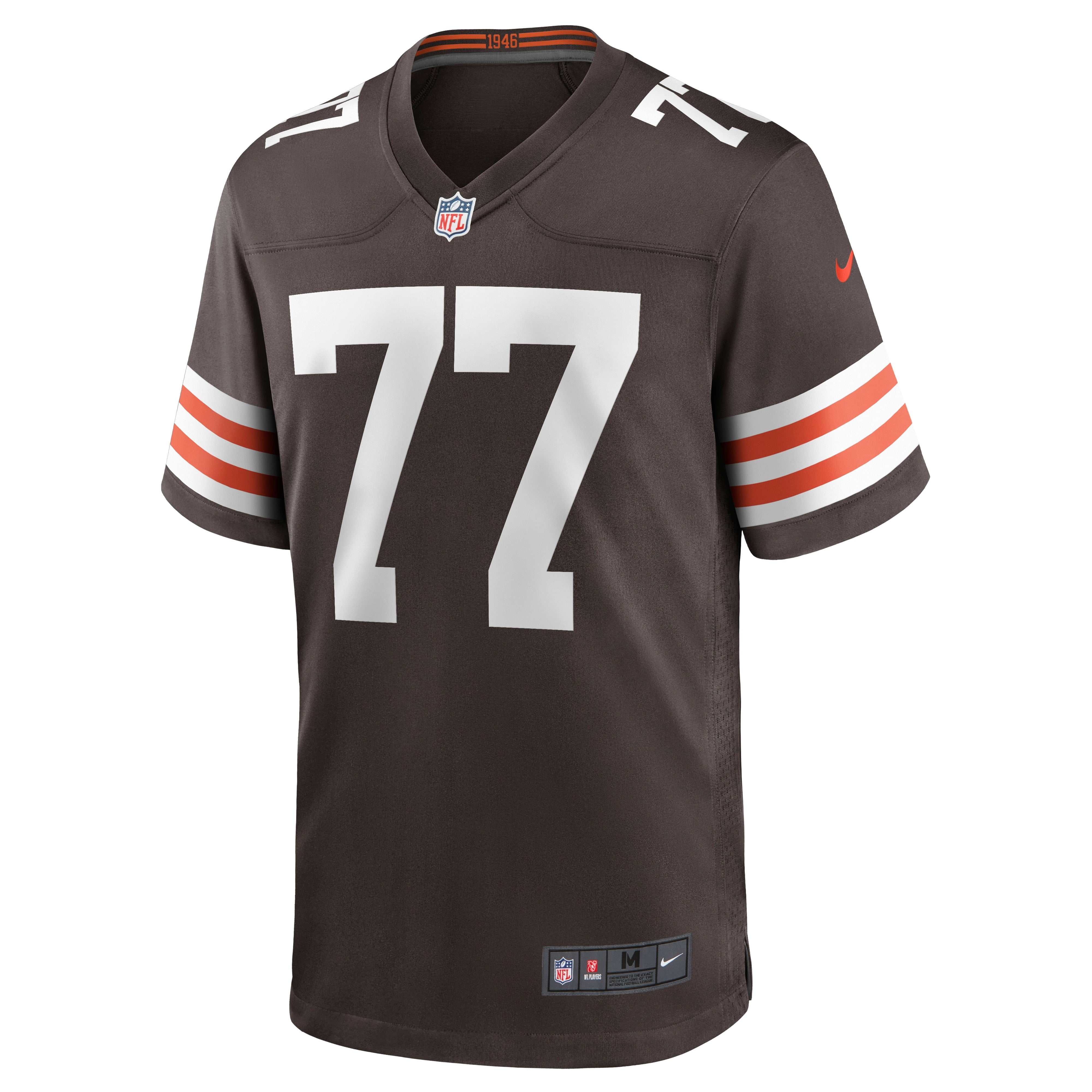 Men's Nike Wyatt Teller Brown Cleveland Browns Game Jersey