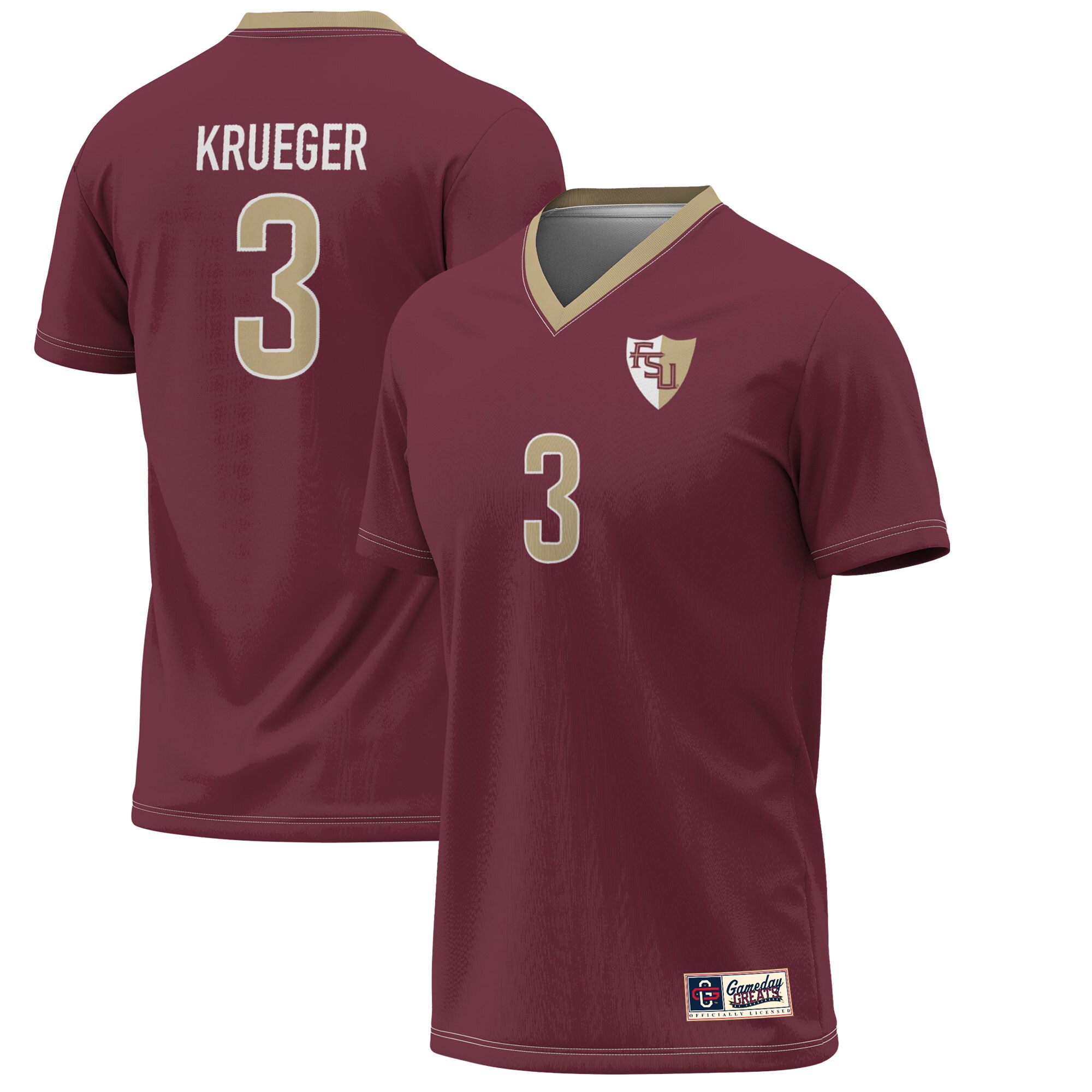 Casey Krueger Florida State Seminoles ProSphere Alumni Soccer Jersey - Garnet