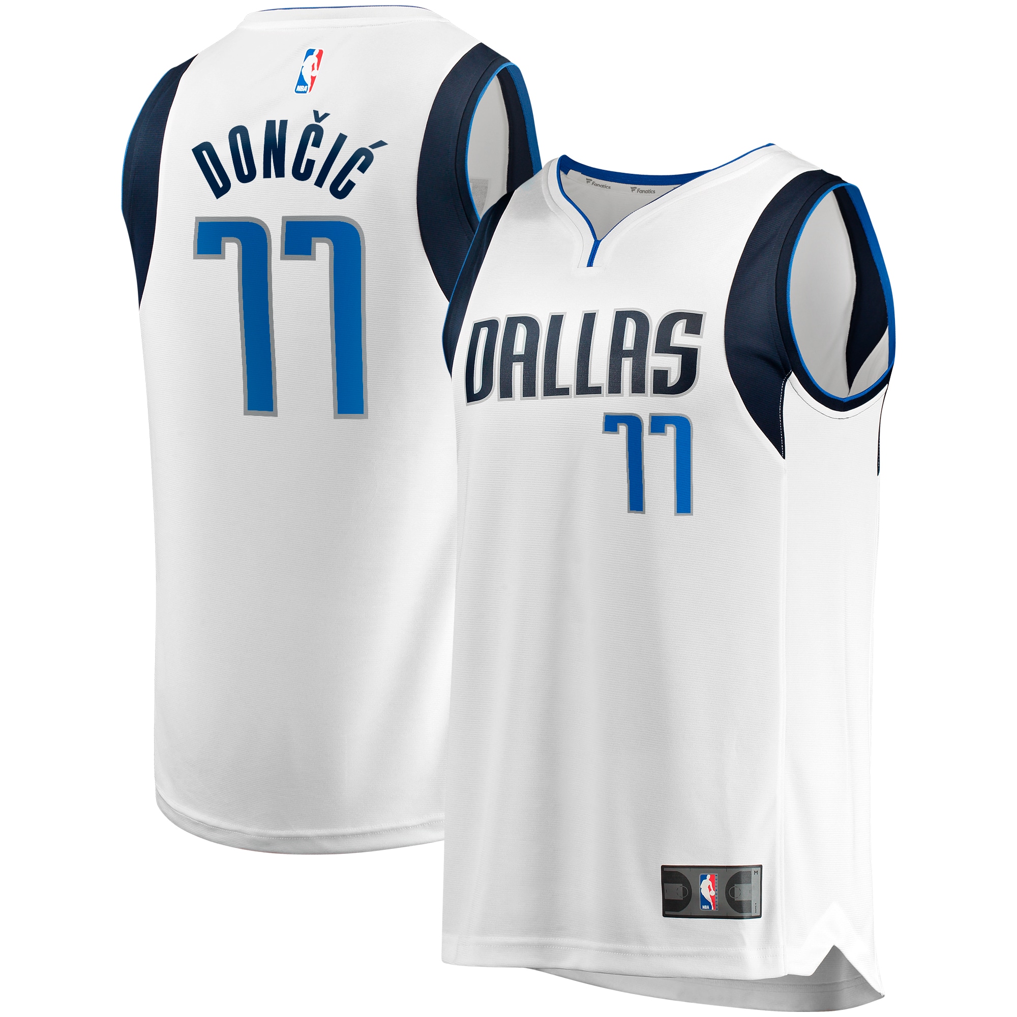 Luka Doncic Dallas Mavericks Fanatics Branded Fast Break Player Jersey - Association Edition - White