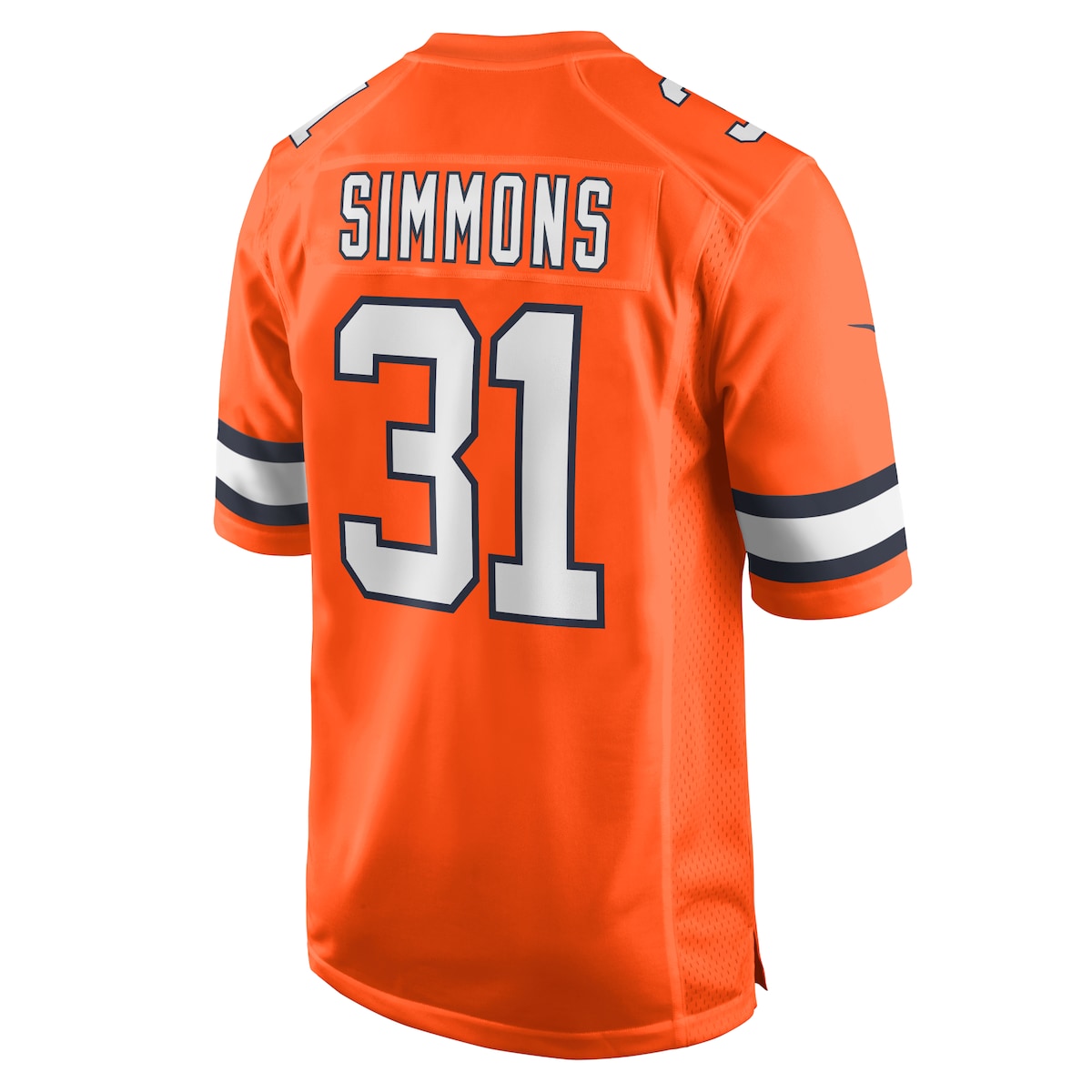 Men's Justin Simmons Nike Broncos Game Jersey - Orange