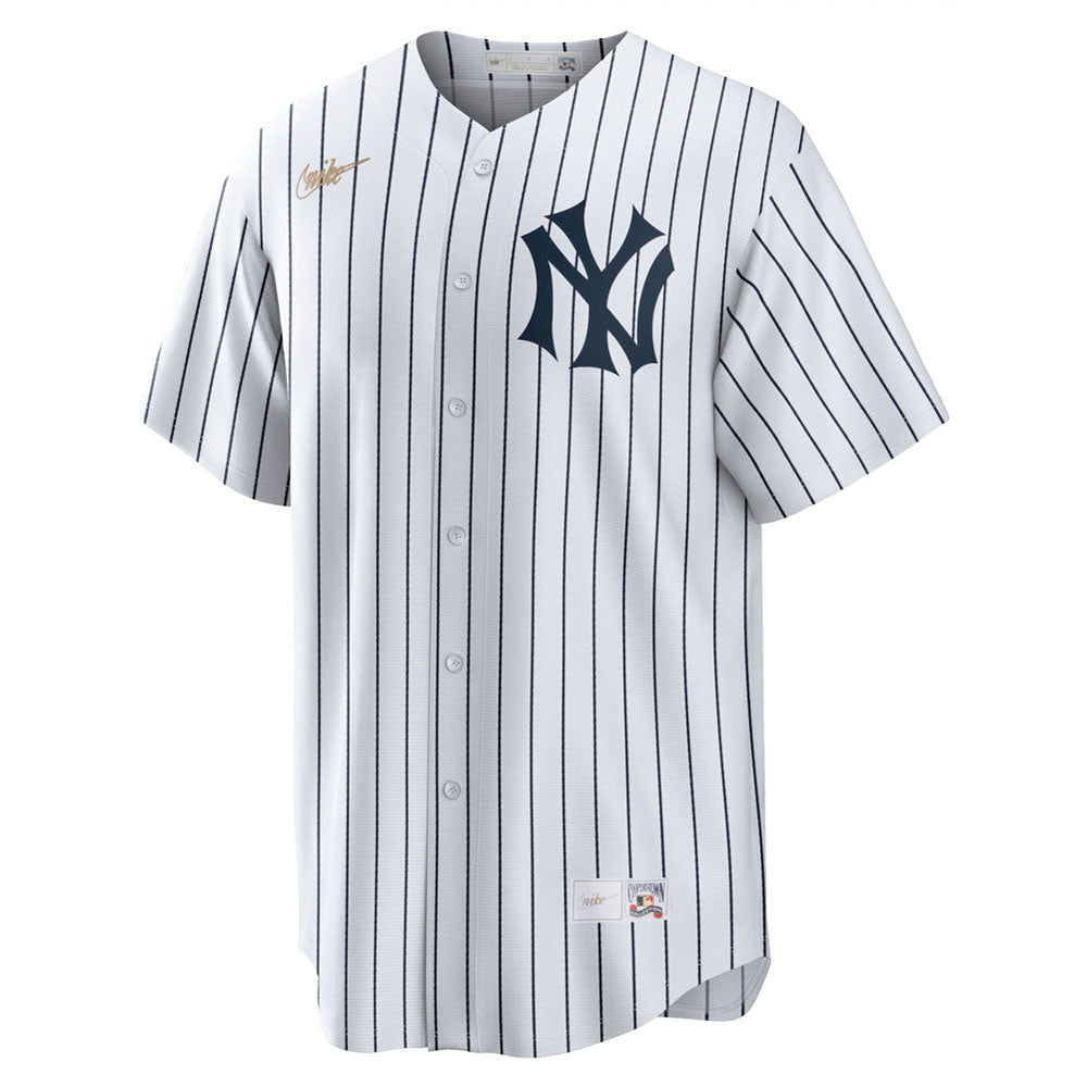 Men's New York Yankees Mickey Mantle Home Cooperstown Collection Player Jersey - White