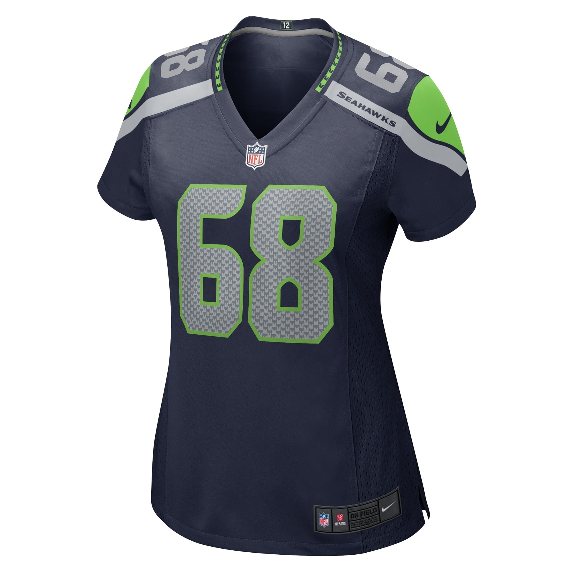 Women's Nike Damien Lewis College Navy Seattle Seahawks Game Jersey