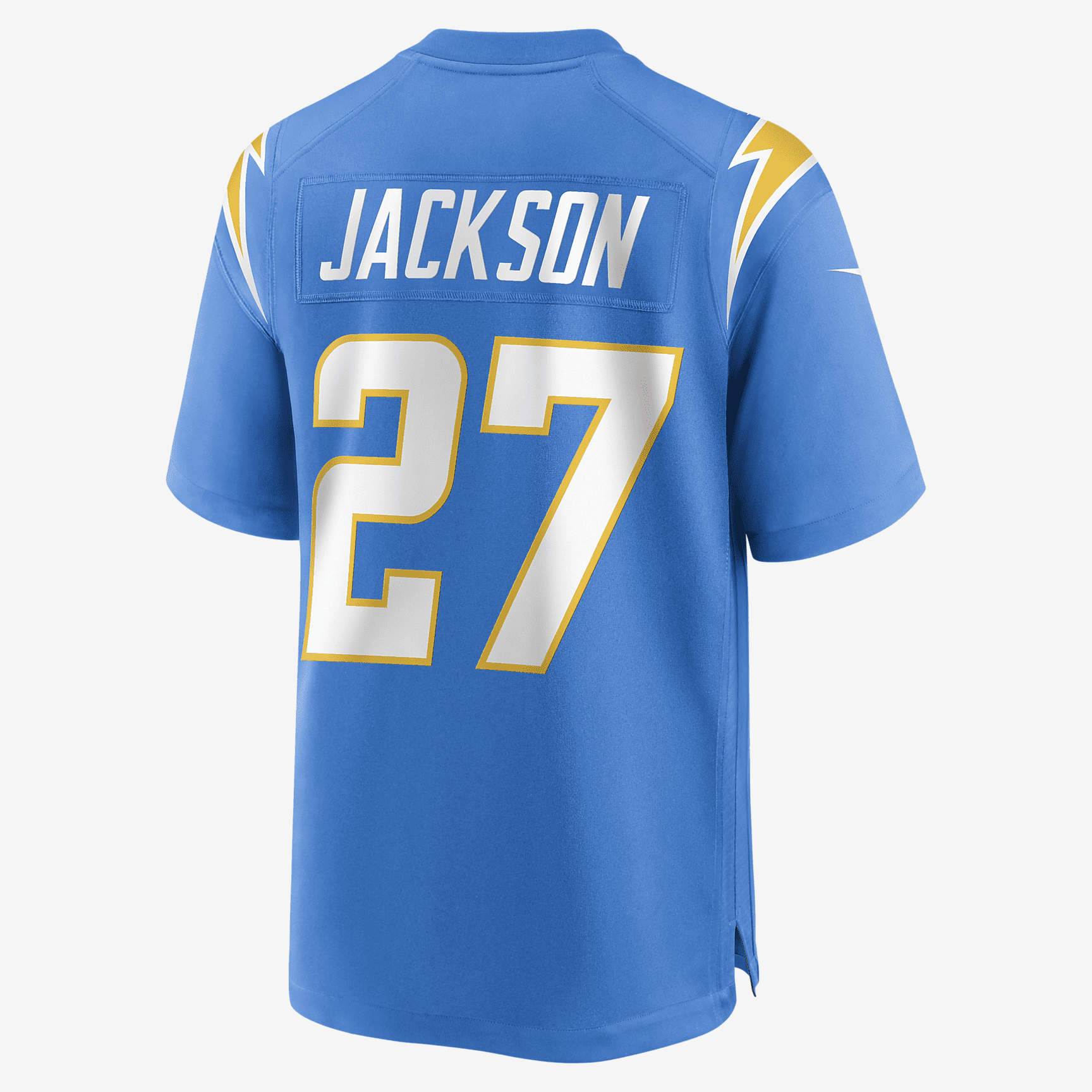 NFL Los Angeles Chargers (J.C. Jackson) Men's Game Football Jersey - Powder Blue