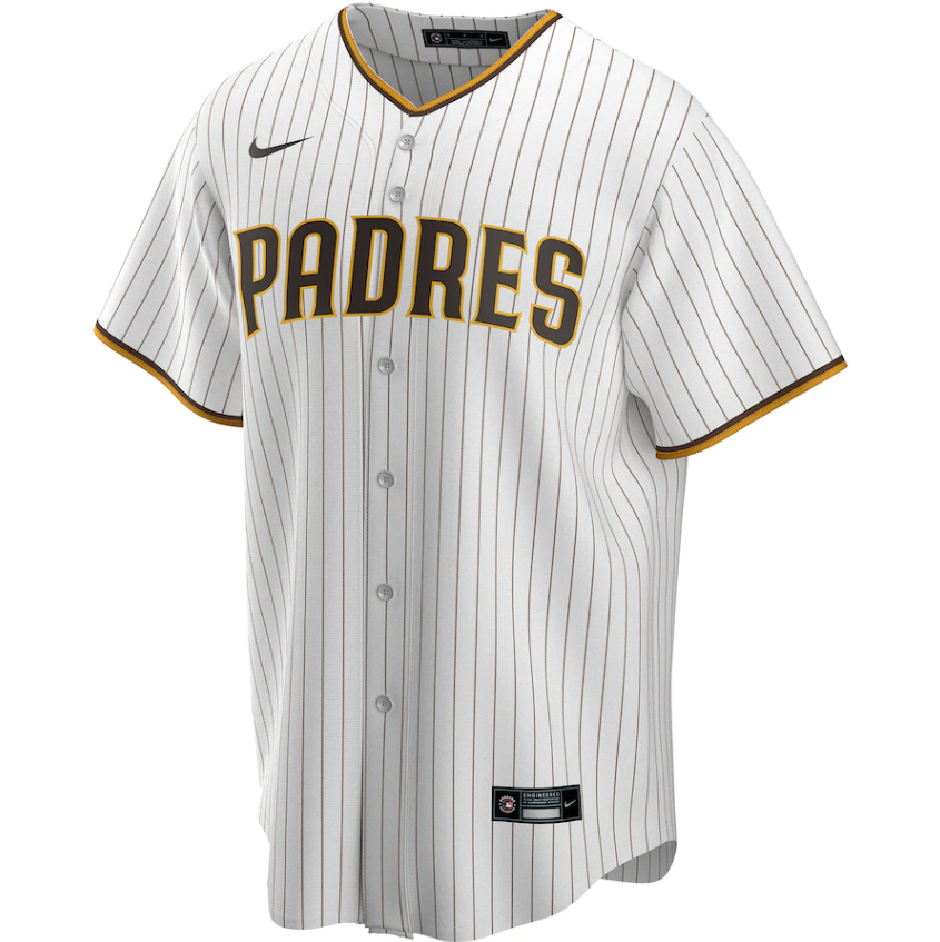 Men's San Diego Padres Fernando Tatis Jr. White/Brown Home Replica Player Jersey
