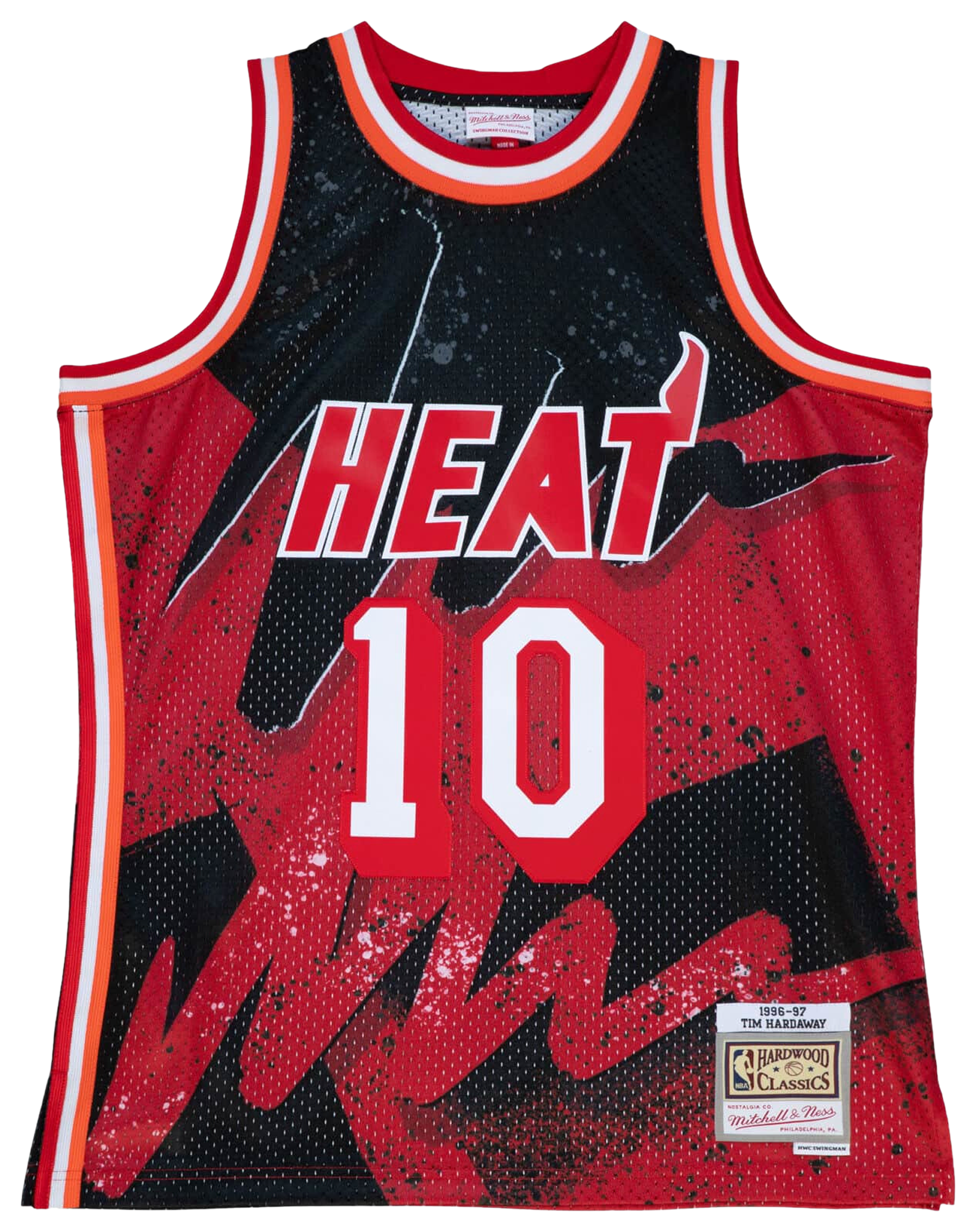 Men's Hardaway Tim Mitchell & Ness Heat Hyp Hoops Jersey - Red