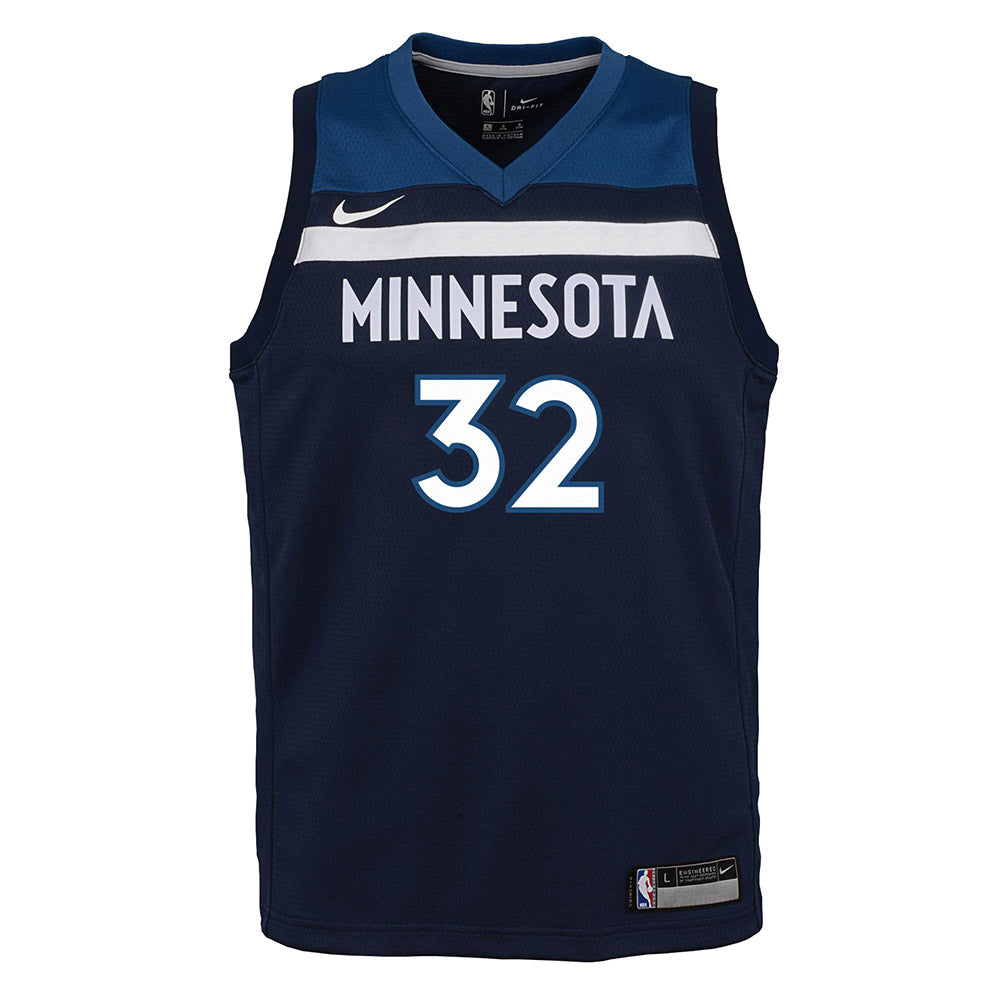 Youth Minnesota Timberwolves Karl-Anthony Towns Icon Edition Jersey - Navy