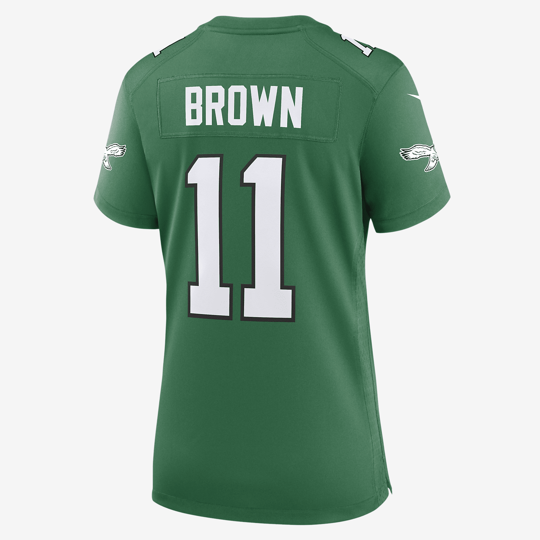 A.J. Brown Philadelphia Eagles Women's Nike NFL Game Football Jersey - Kelly Green
