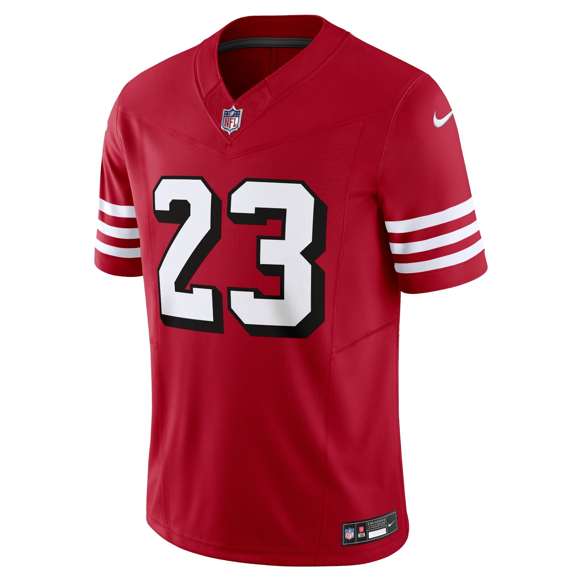Men's Nike Christian McCaffrey Scarlet San Francisco 49ers Alternate Vapor F.U.S.E. Limited Jersey