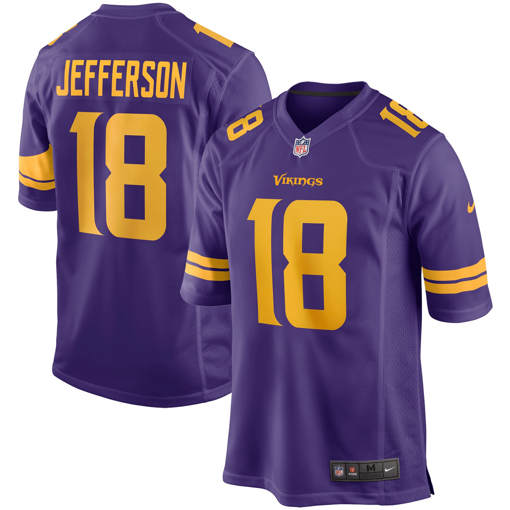 Justin Jefferson Minnesota Vikings Nike Alternate Game Jersey - Purple