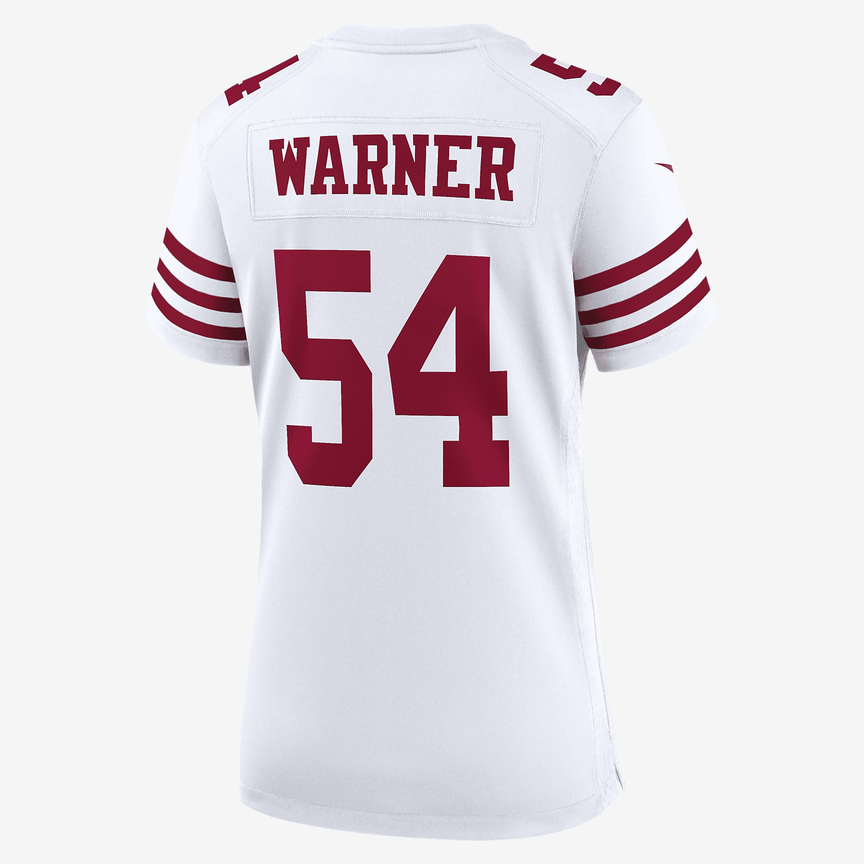 NFL San Francisco 49ers (Fred Warner) Women's Game Football Jersey - White