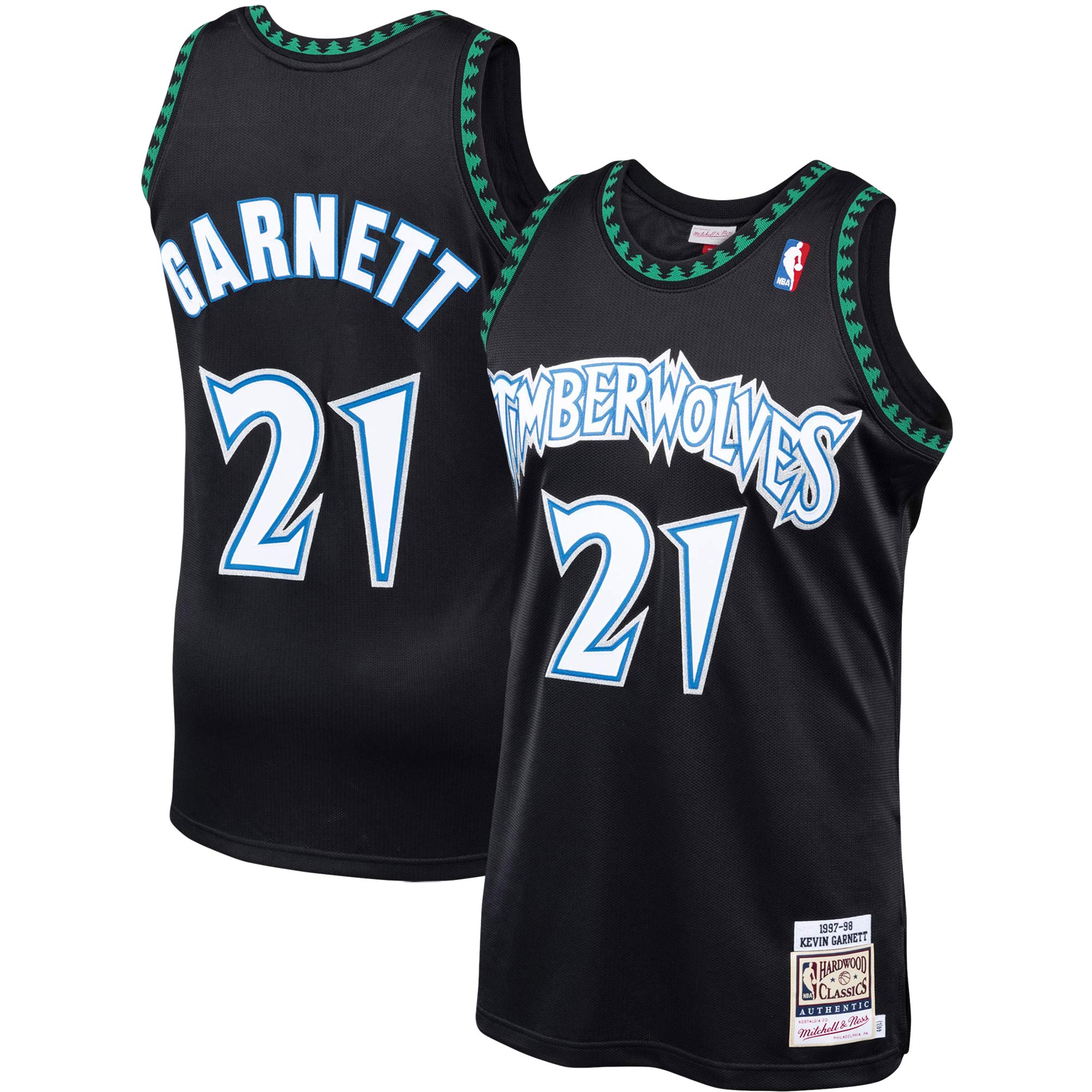 Kevin Garnett Minnesota Timberwolves Mitchell & Ness Hardwood Classics 1997-98 Authentic Jersey - Black