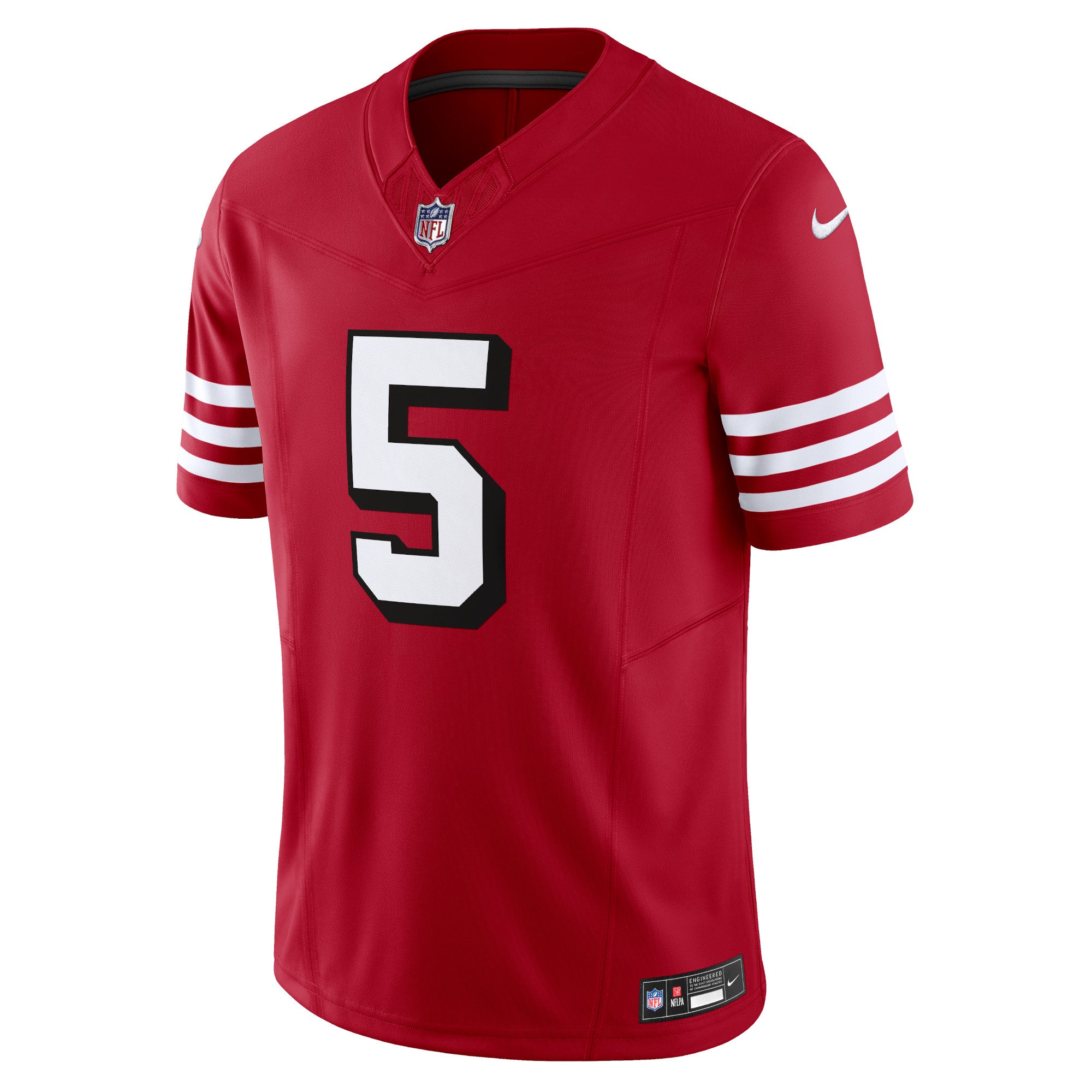 Men's Nike Trey Lance Scarlet San Francisco 49ers Vapor F.U.S.E. Limited Jersey