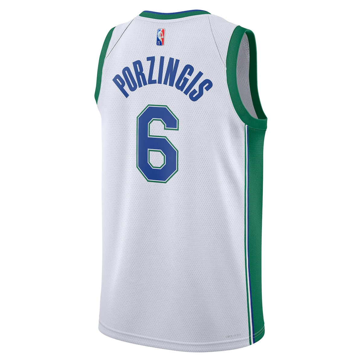 Men's Kristaps Porzingis Nike Mavericks Moment Swingman Jersey - White