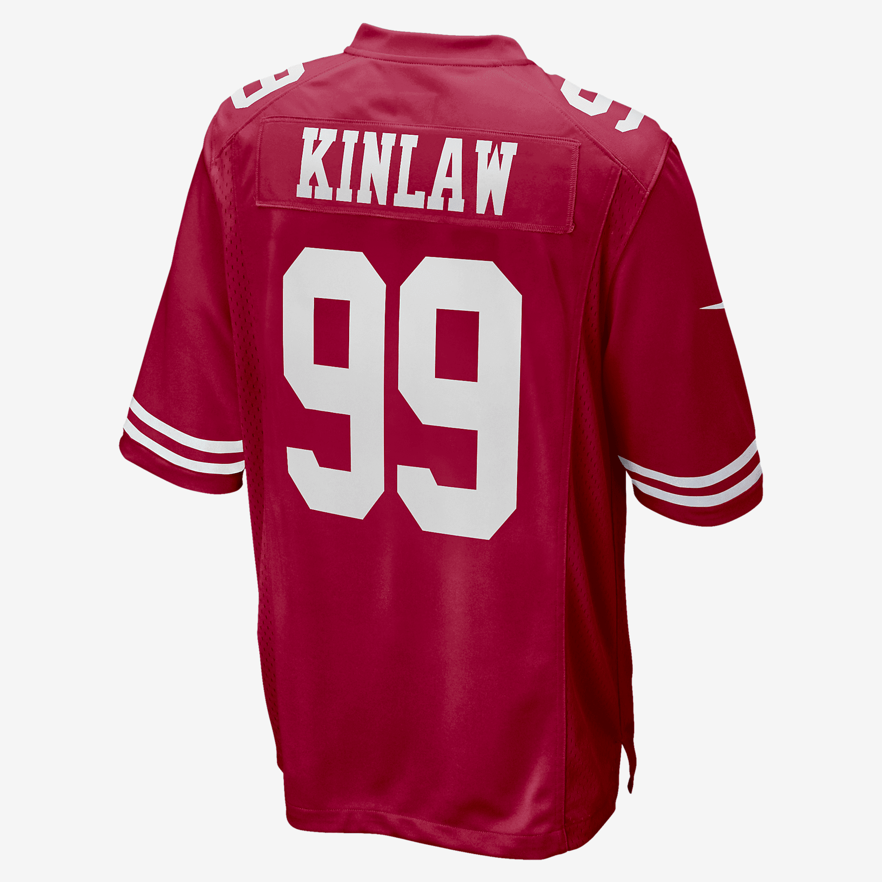 NFL San Francisco 49ers (Javon Kinlaw) Men's Game Football Jersey - Gym Red
