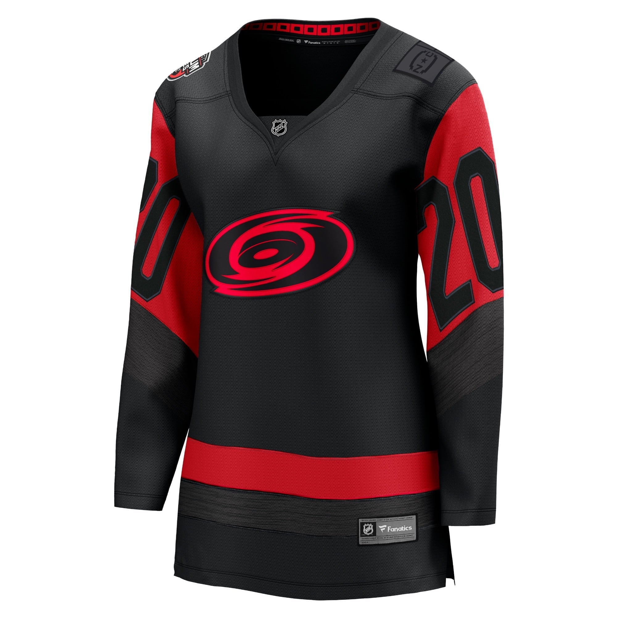 Women's Fanatics Branded Sebastian Aho Black Carolina Hurricanes 2023 NHL Stadium Series Breakaway Player Jersey