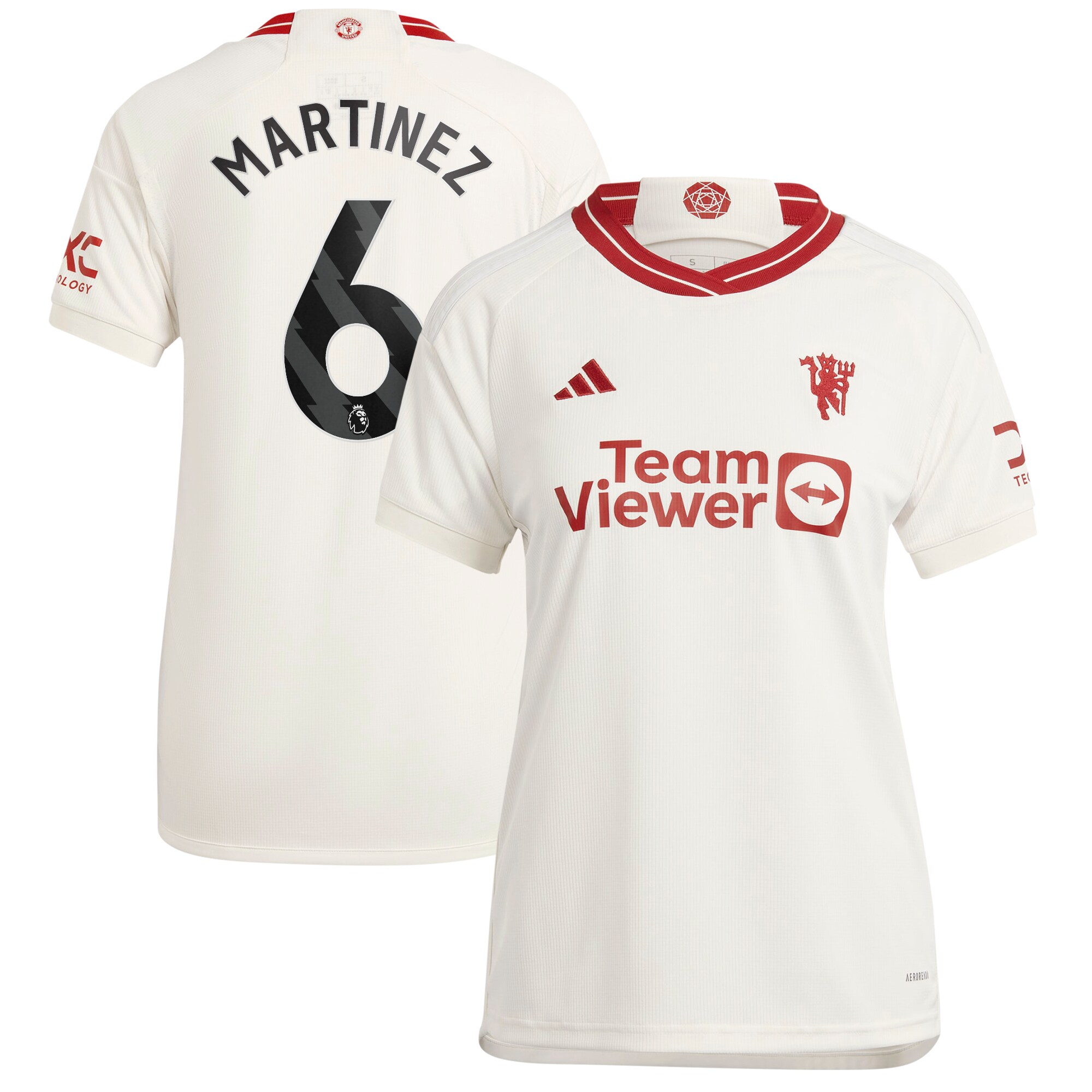 Lisandro Martínez Manchester United adidas 2023/24 Third Replica Player Jersey - White