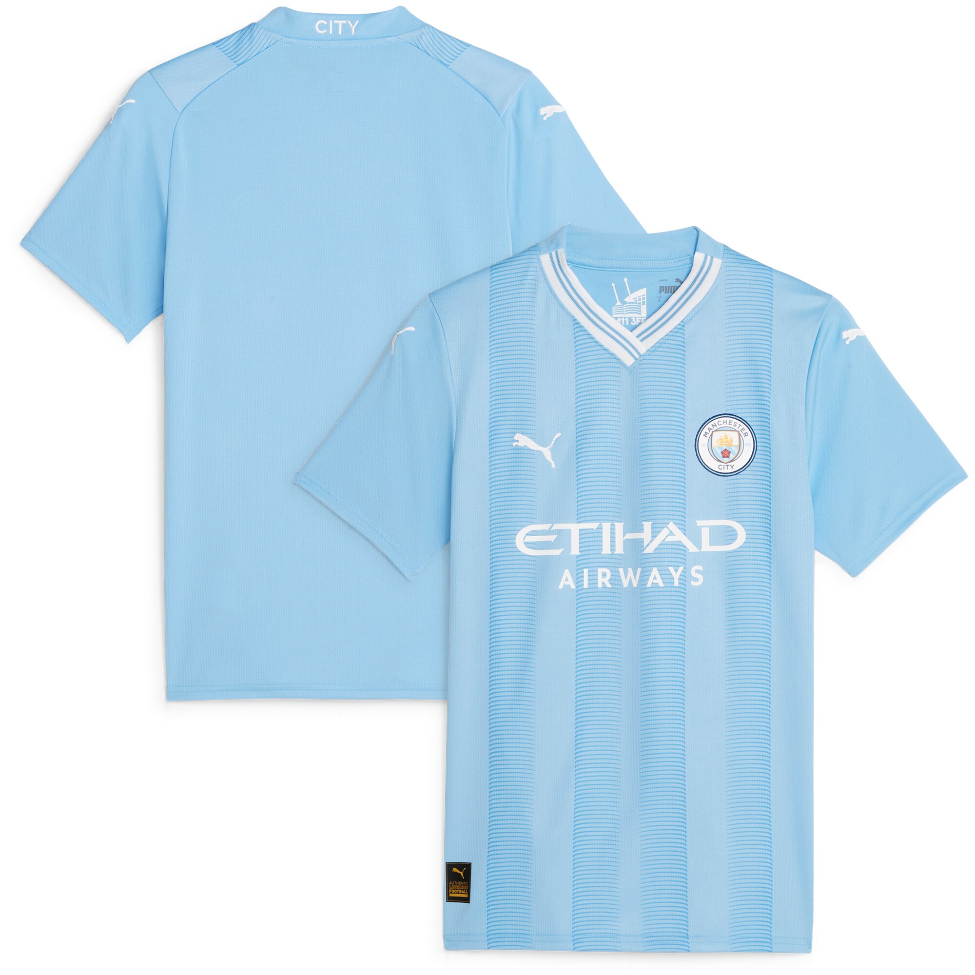 Manchester City Puma Women's 2023/24 Home Replica Jersey - Sky Blue