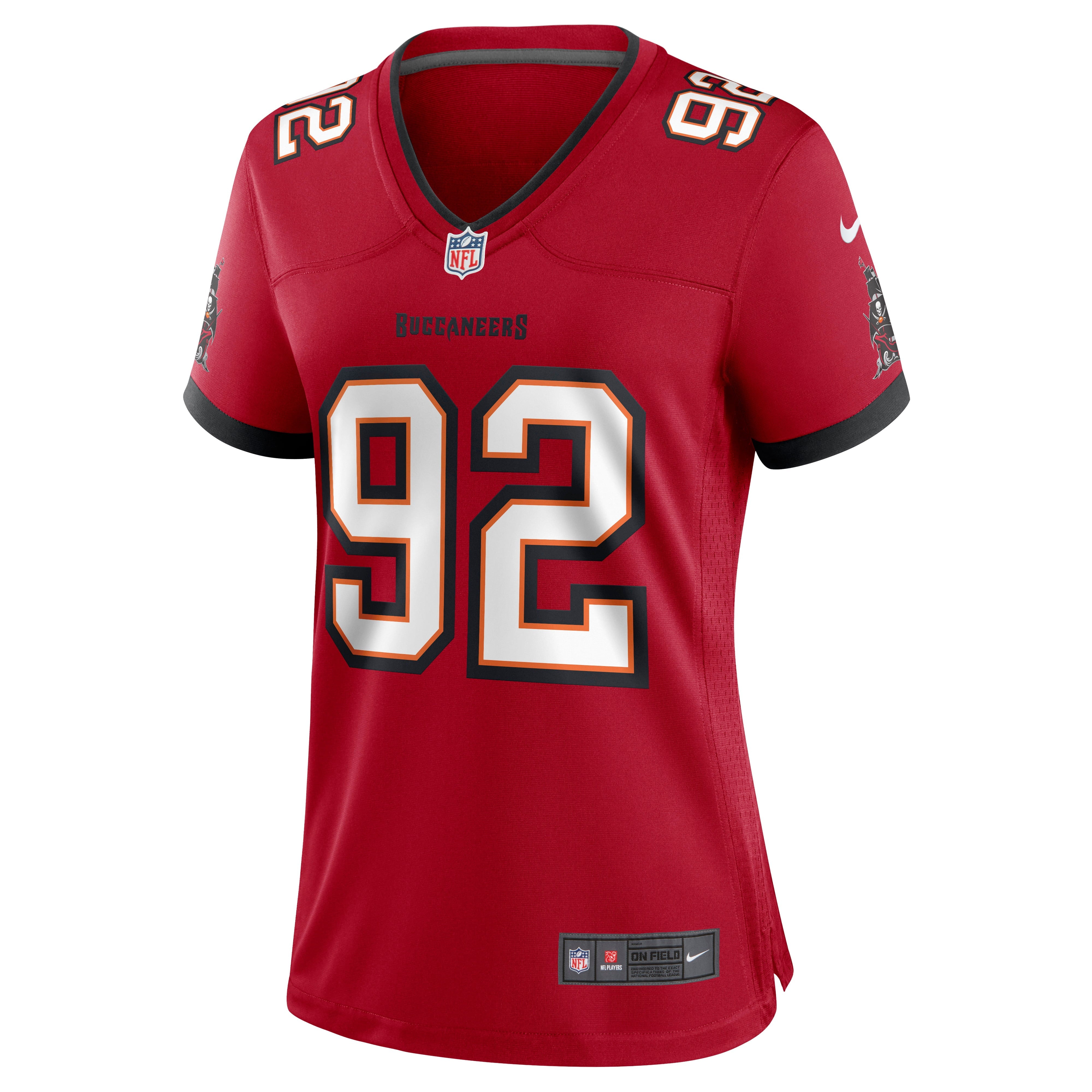 Women's Nike William Gholston Red Tampa Bay Buccaneers Game Jersey