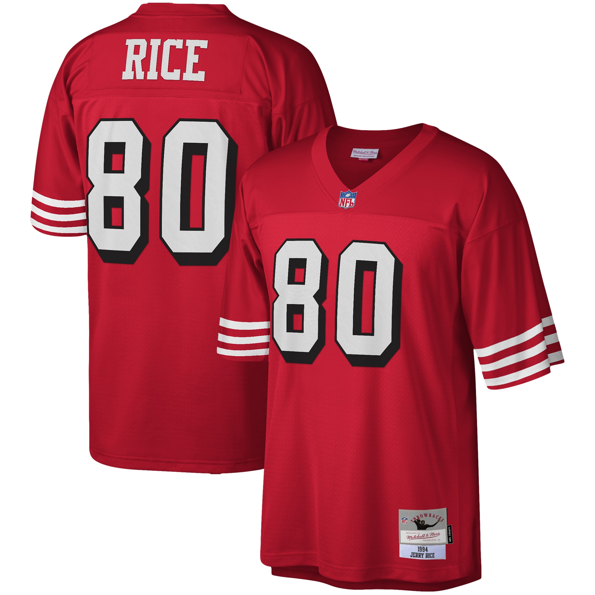Jerry Rice San Francisco 49ers Mitchell & Ness 1994 Legacy Replica Jersey - Scarlet