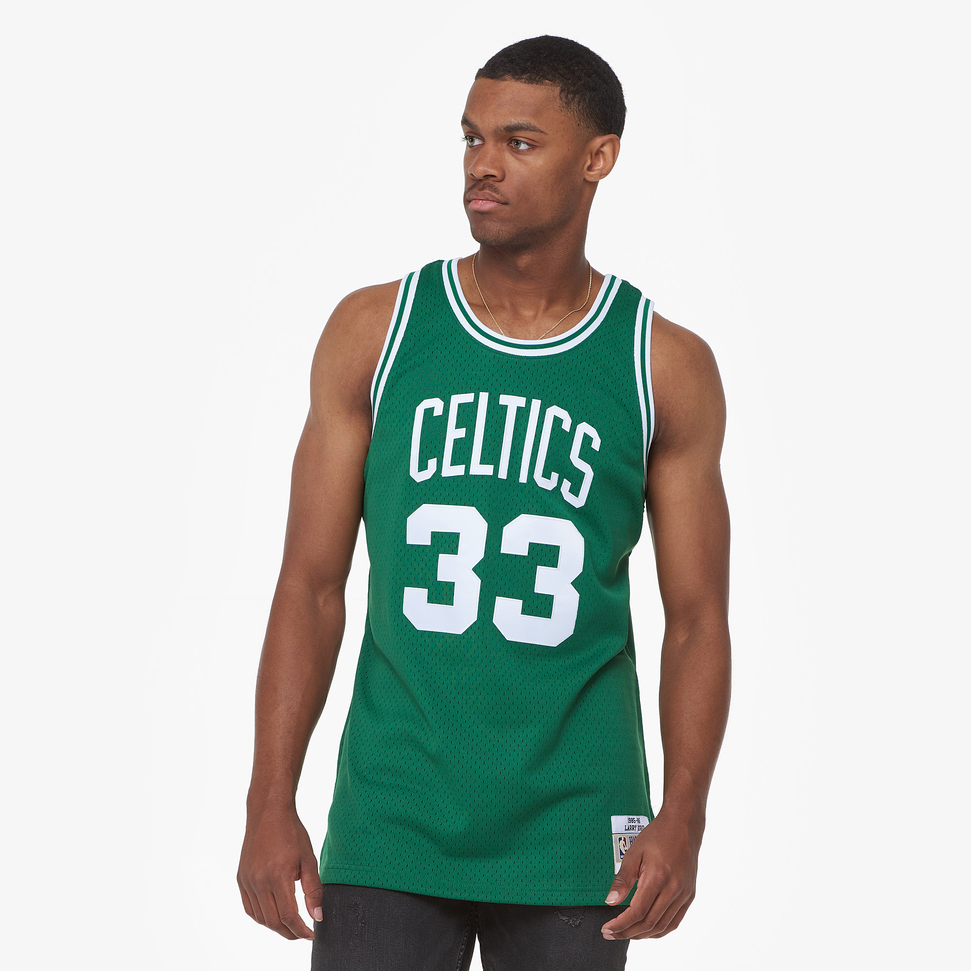 Men's Bird Larry Mitchell & Ness Celtics Swingman Jersey - Green